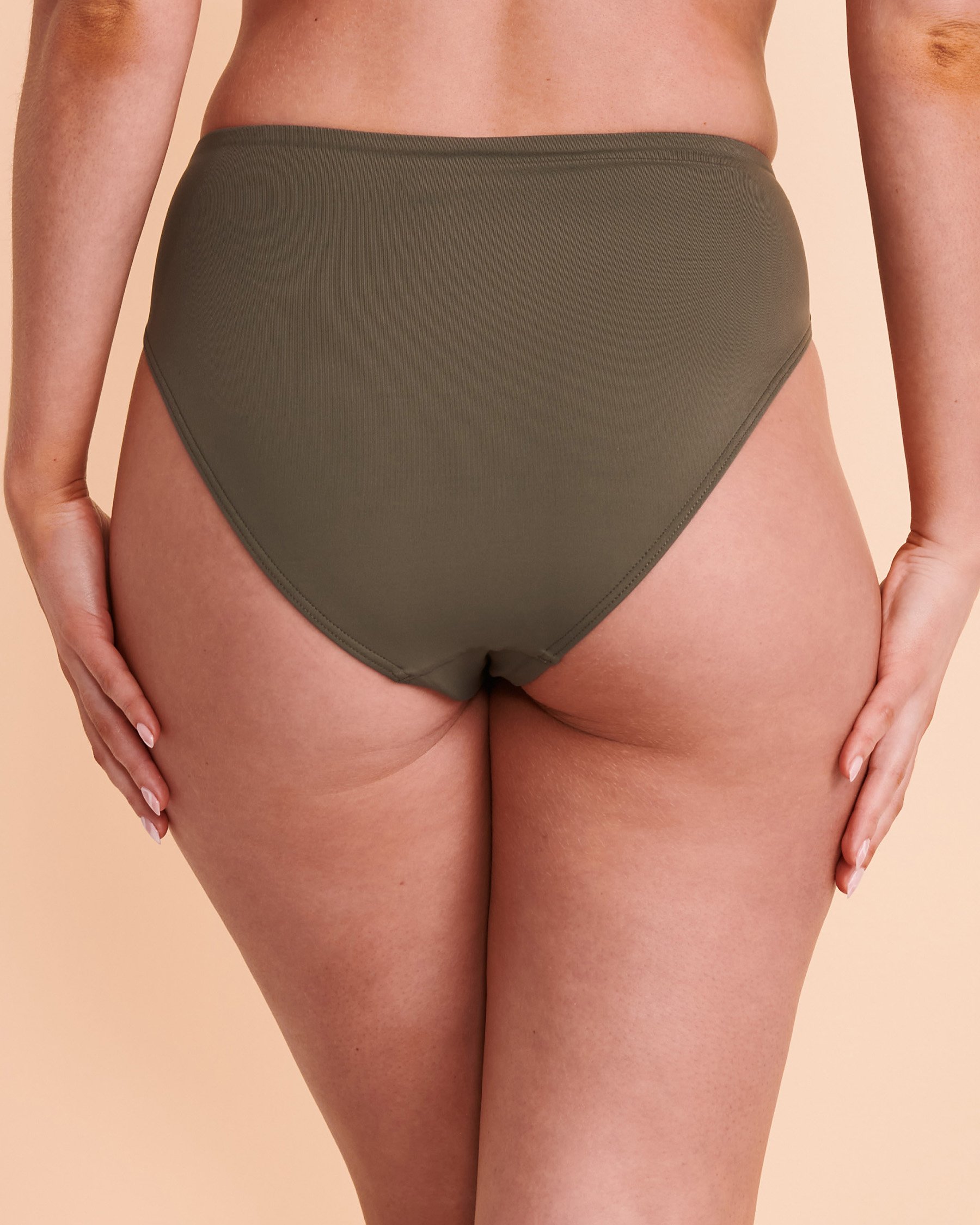 SEA LEVEL ESSENTIALS ECO Retro High Waist Bikini Bottom Khaki SL4491ECO - View2
