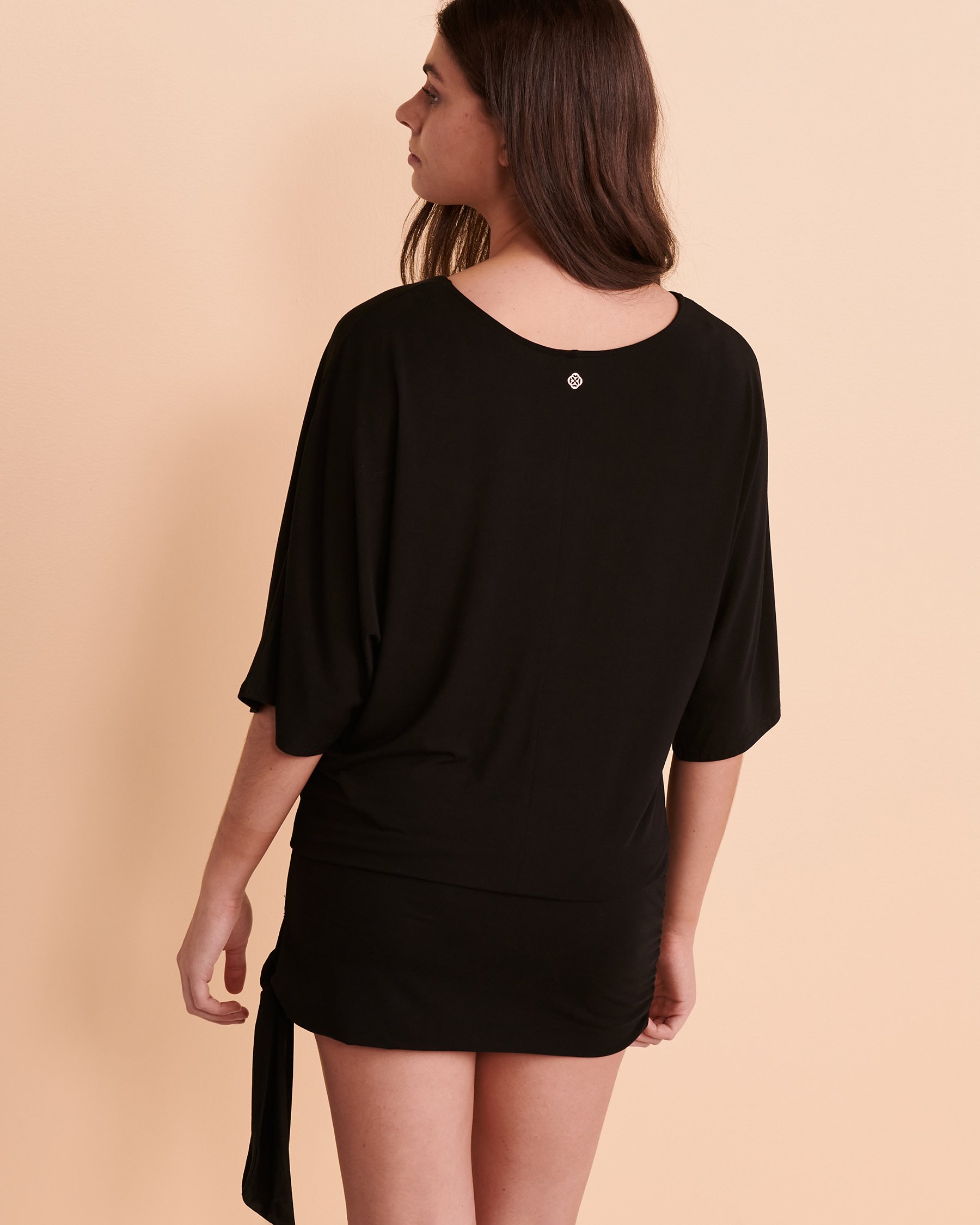 TURQUOISE COUTURE Soft Modal Dress Black 02300052 - View2