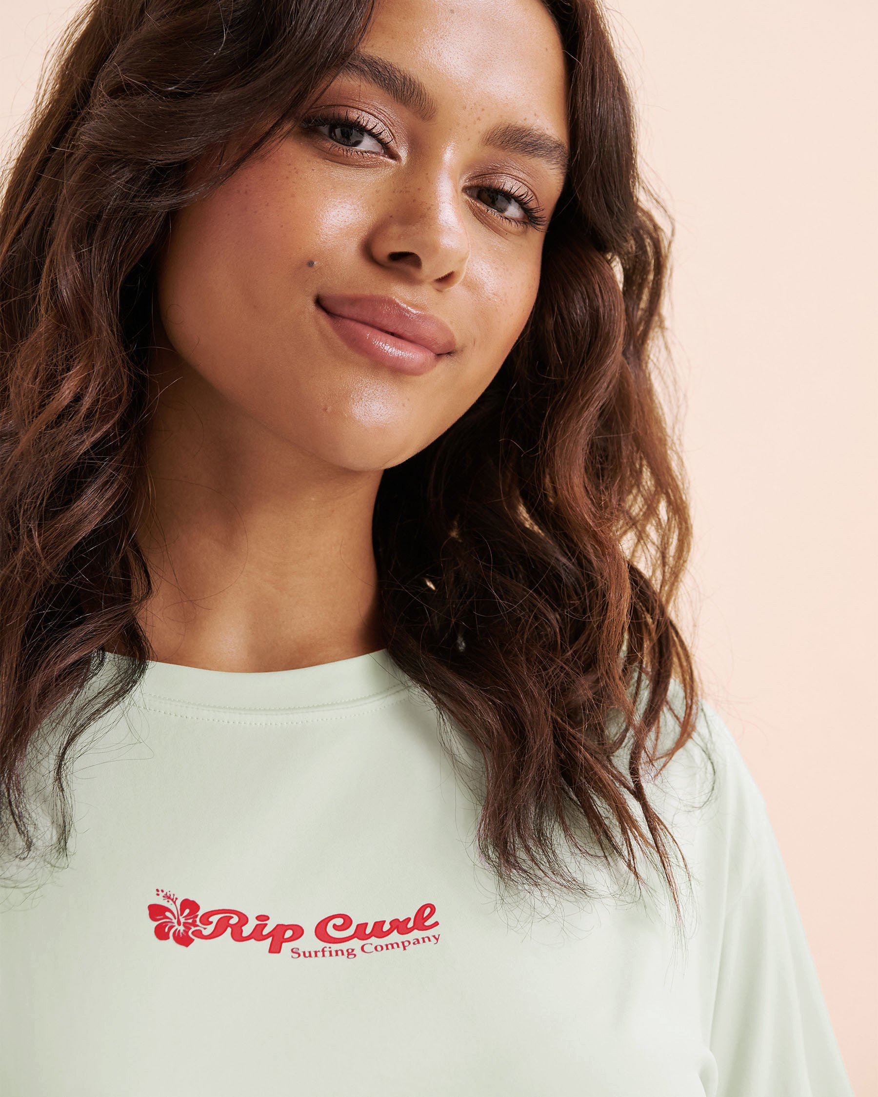 RIP CURL Aloha Keepsakes Short Sleeves Rashguard Aqua Blue 18VWRV - View3