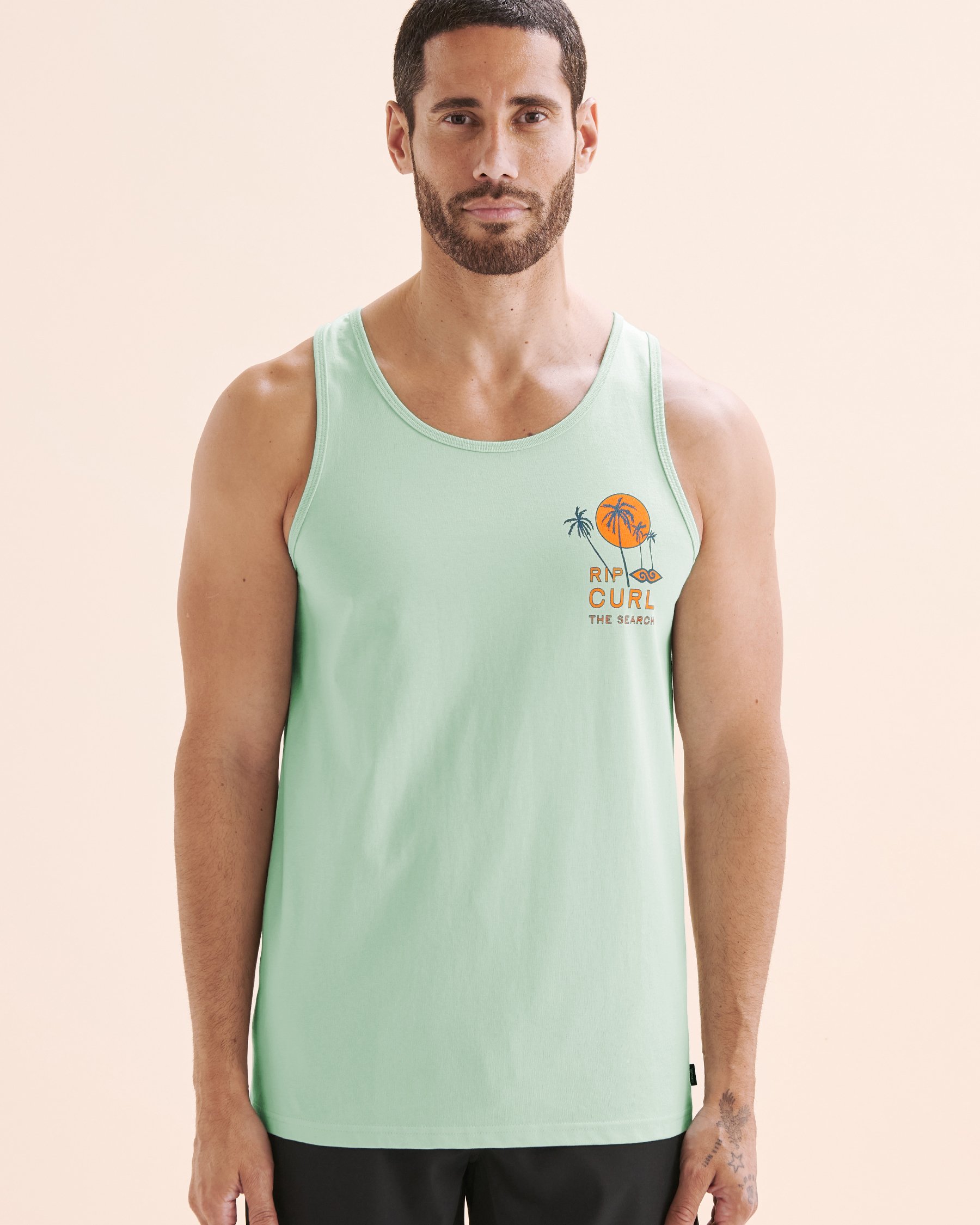 RIP CURL AOTS Cody Welsh Tank Top Aqua Blue 0POMTE - View1