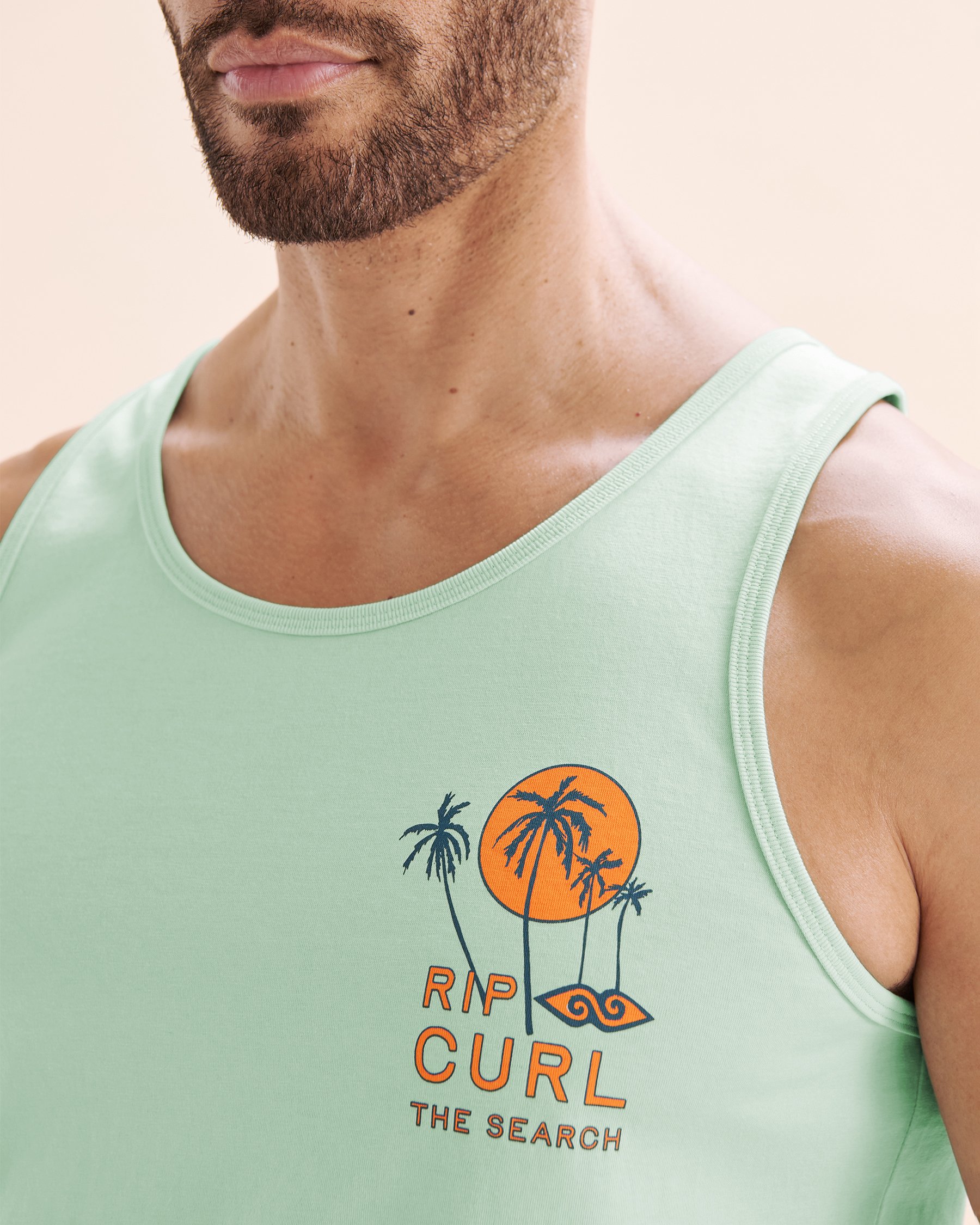 RIP CURL AOTS Cody Welsh Tank Top Aqua Blue 0POMTE - View3