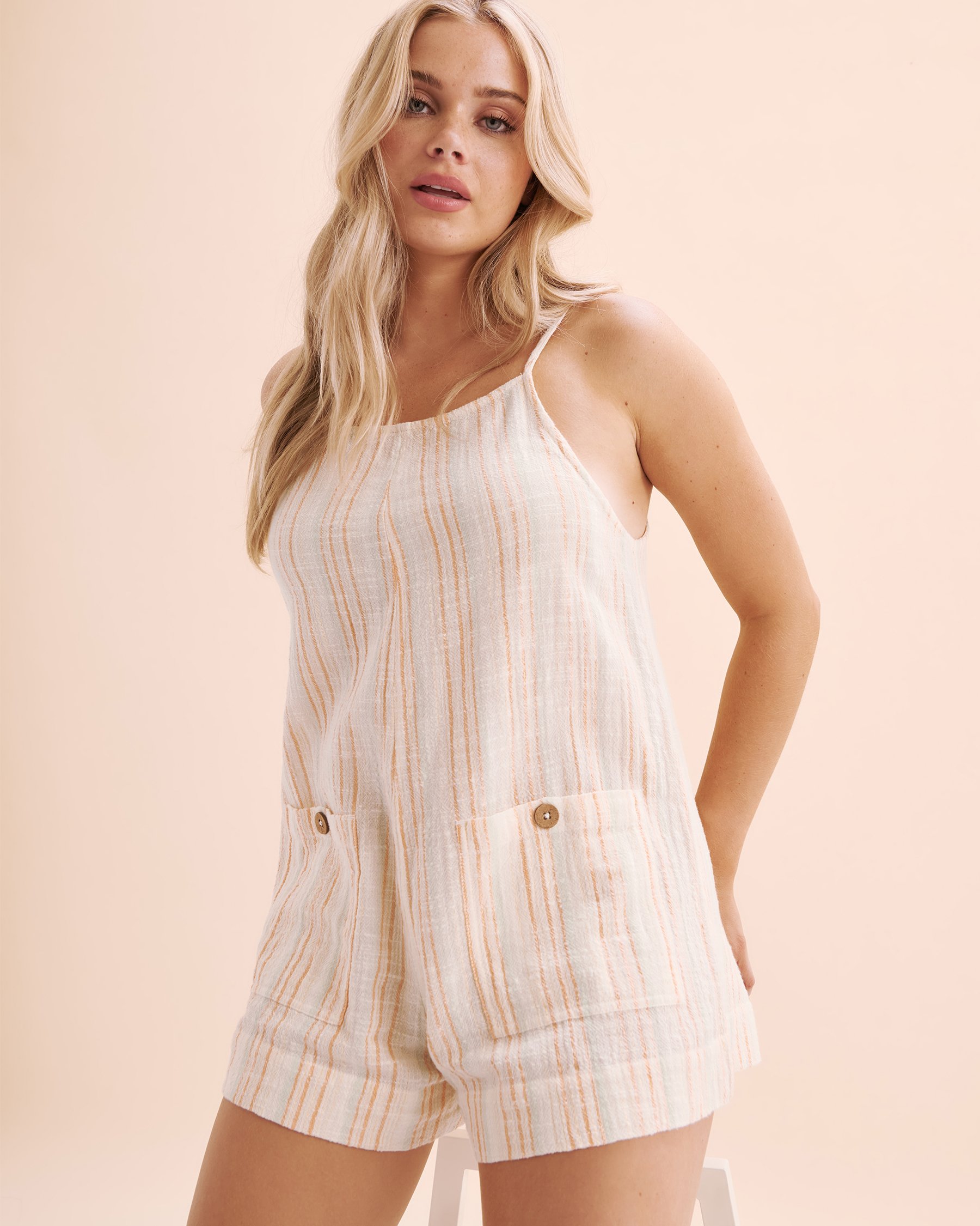 RIP CURL Combinaison rayée Classic Surf Beige 00EWRO - View4