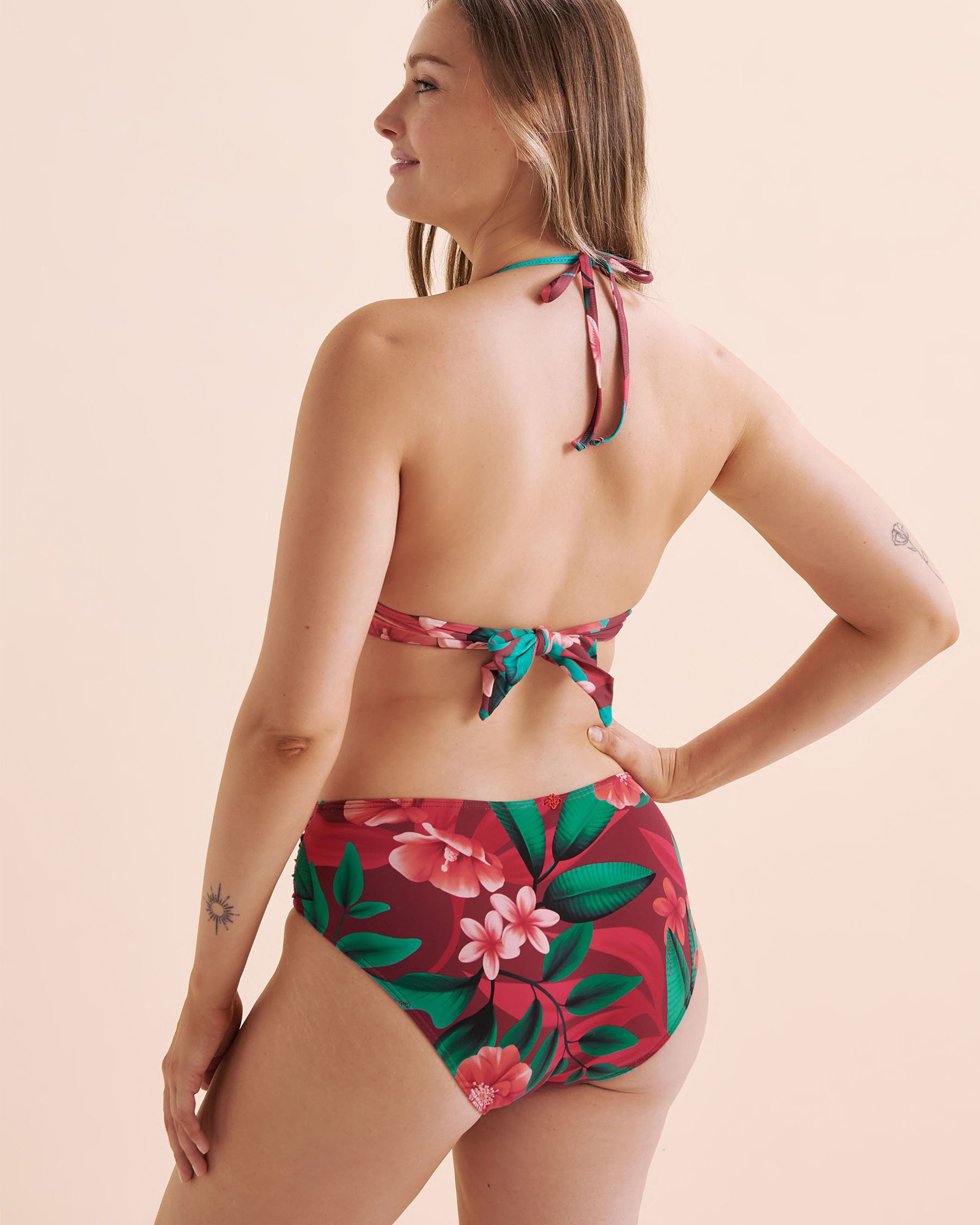 COSTA DEL REY Push-up Triangle Bikini Top Pink Floral Exotic Mist 01100411 - View5