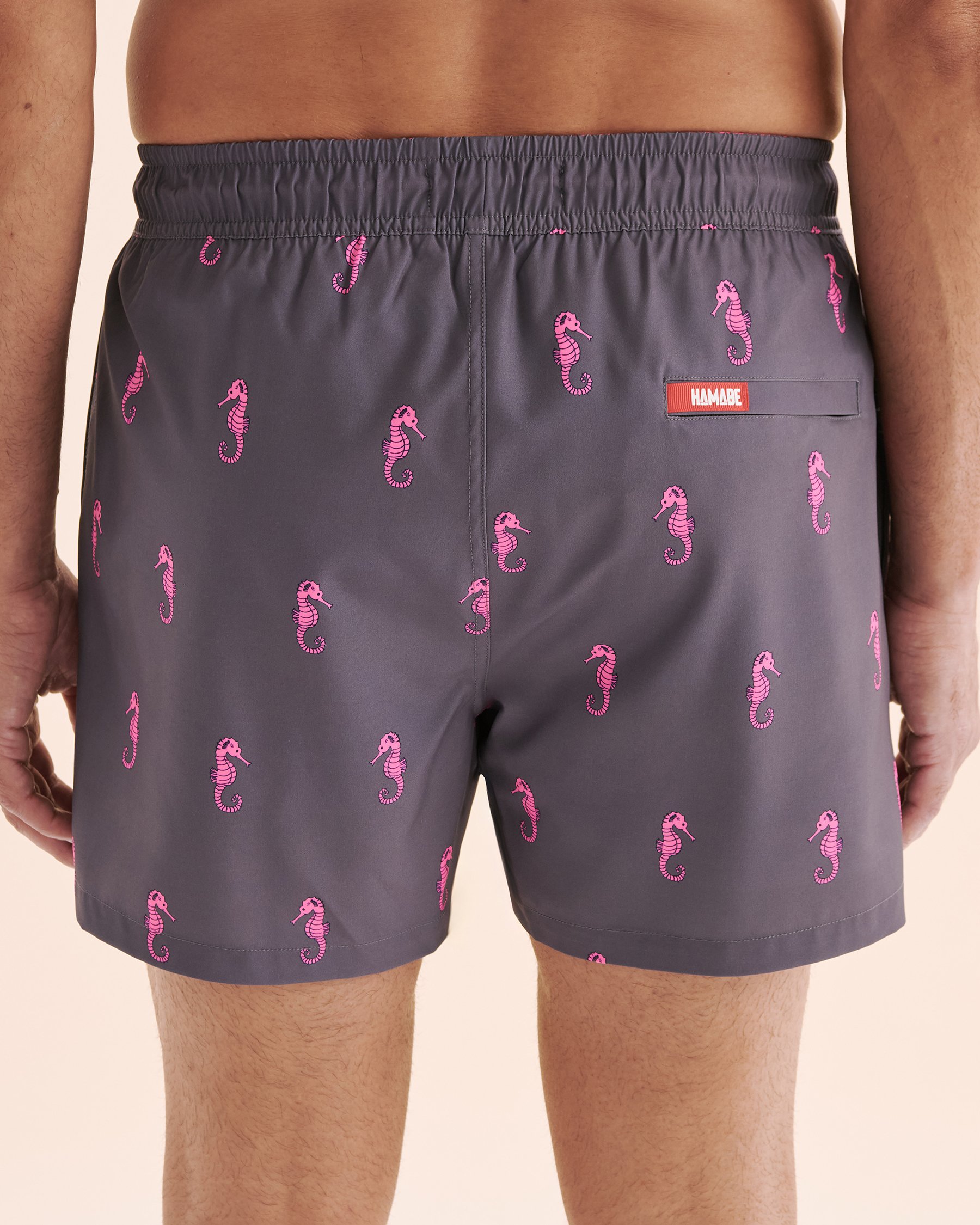 HAMABE Maillot volley avec doublure confort Hippocampe rose 03100053 - View3