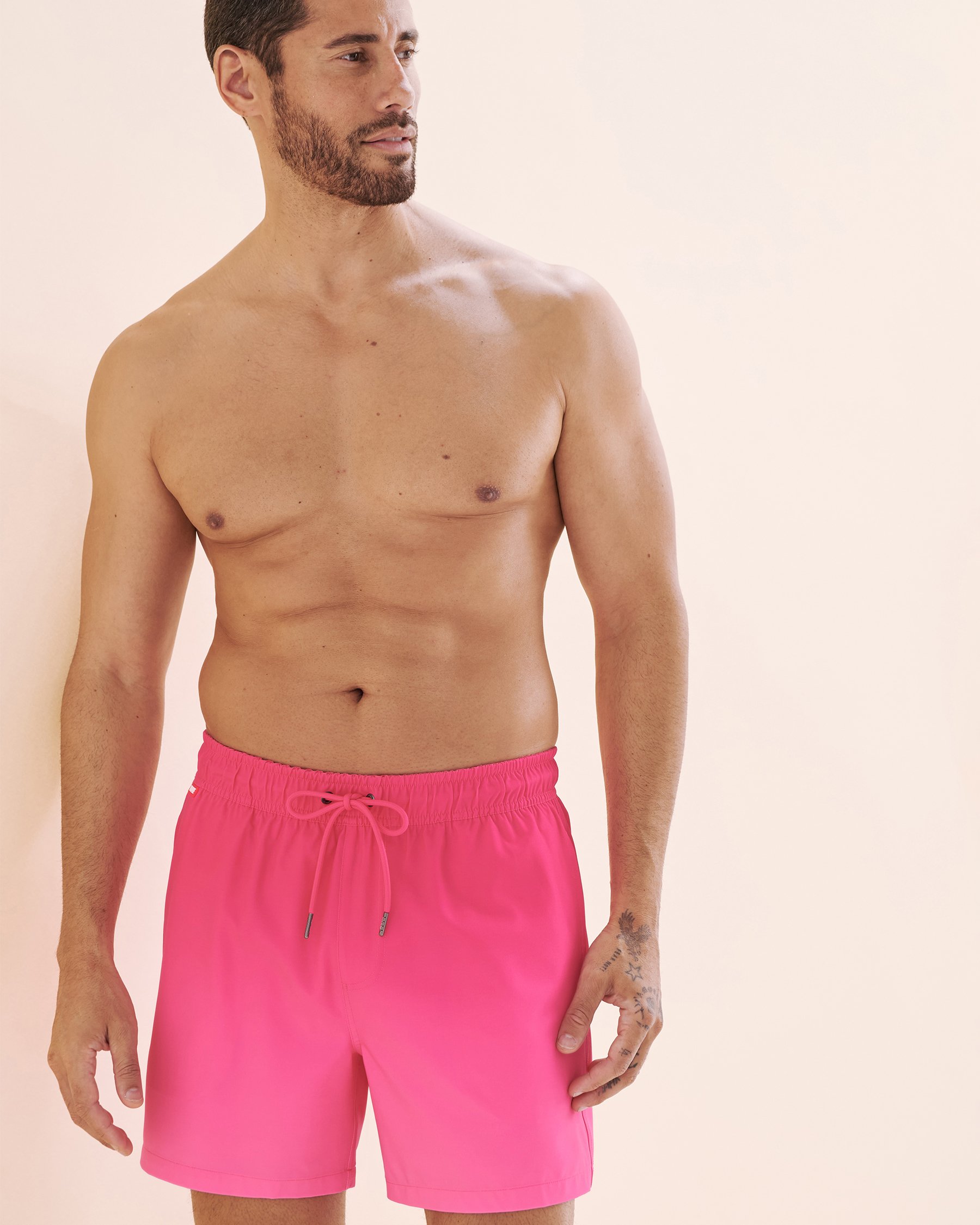 HAMABE Maillot volley avec doublure compressive Rose dégradé 03100054 - Voir5