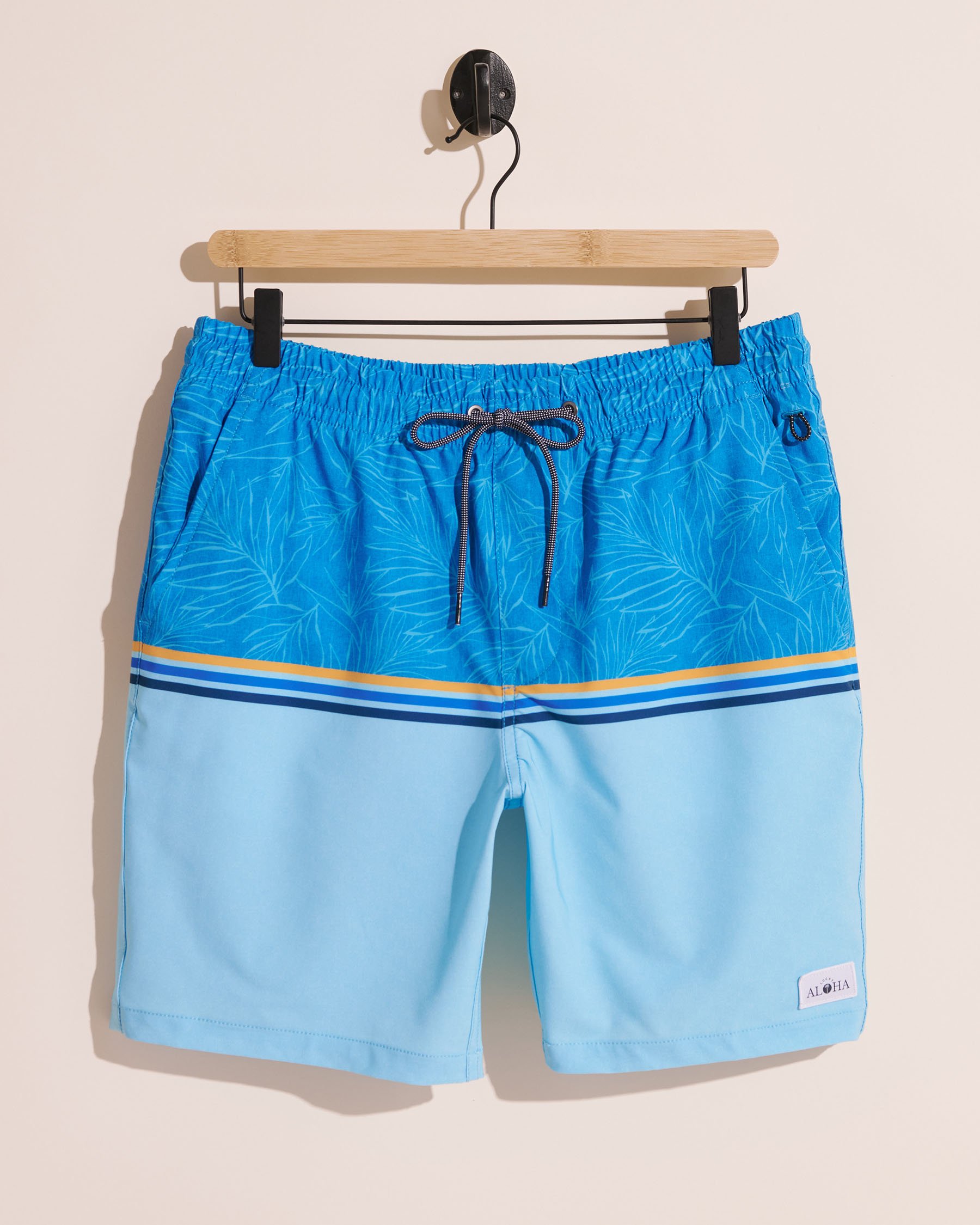 LUCKY ALOHA Maillot volley avec filet Peak Bleu PEK1477 - View1