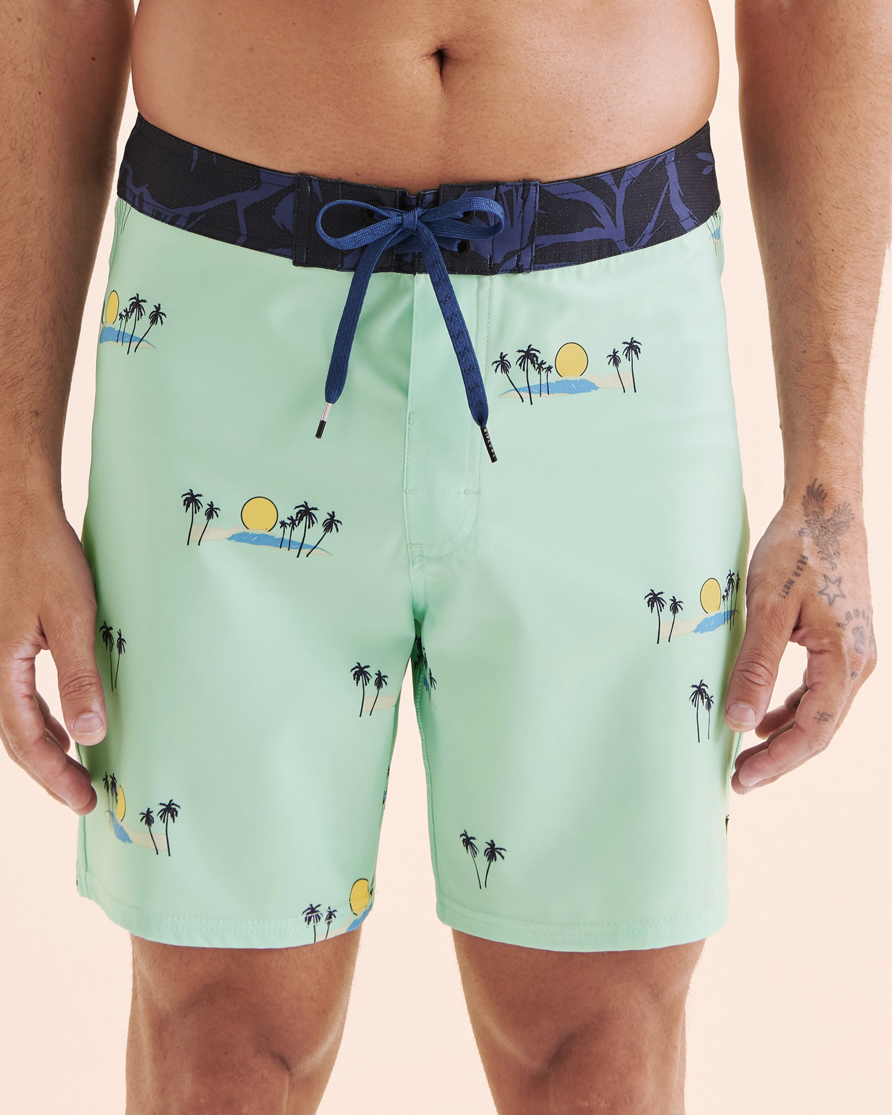 RIP CURL Short AOTS Mirage Cody Welsh Bleu Aqua 0BKMBO - View1