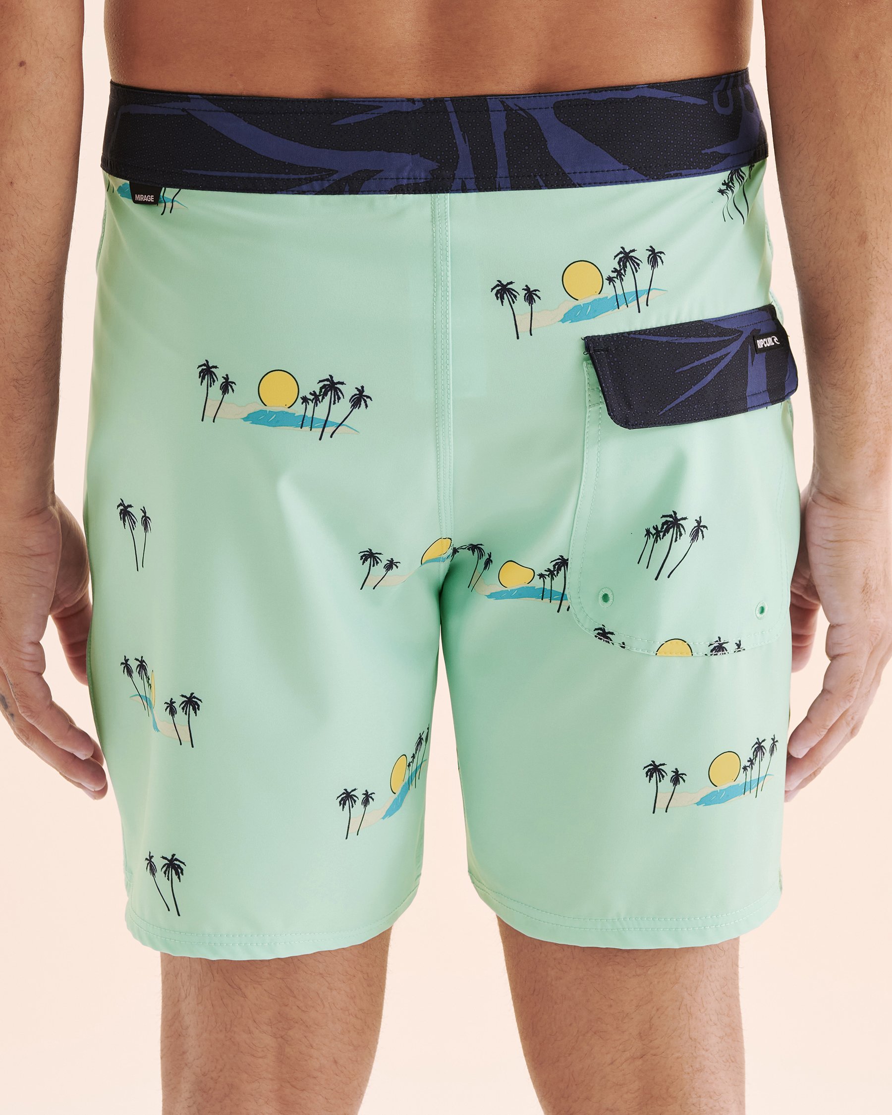 RIP CURL Short AOTS Mirage Cody Welsh Bleu Aqua 0BKMBO - View2