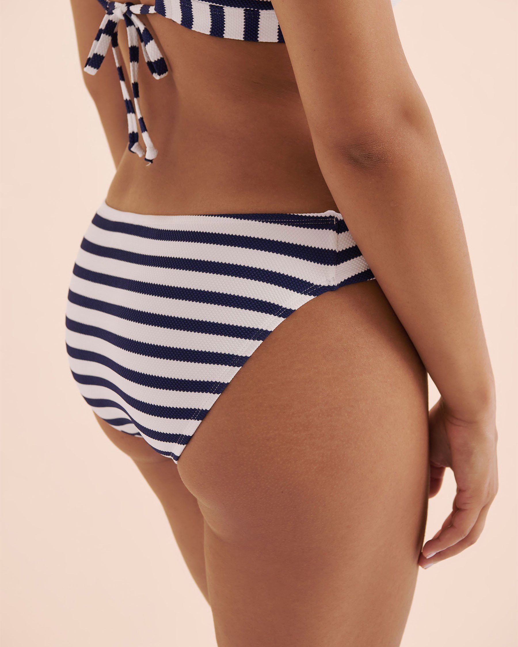 SKYE Bas de bikini taille basse Nautik Melanie Noir et blanc SK78635 - Voir3