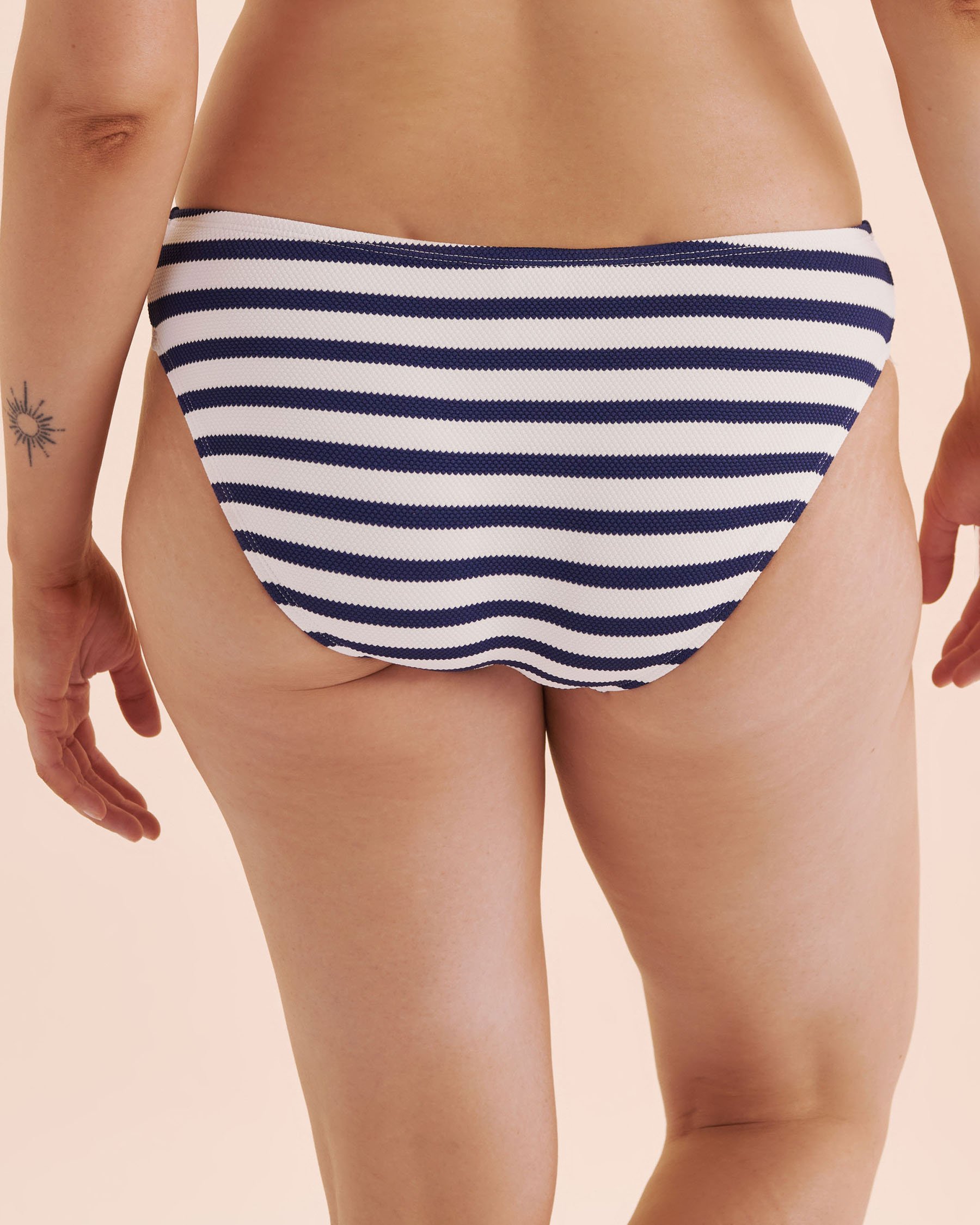 SKYE Bas de bikini taille basse Nautik Melanie Noir et blanc SK78635 - Voir6