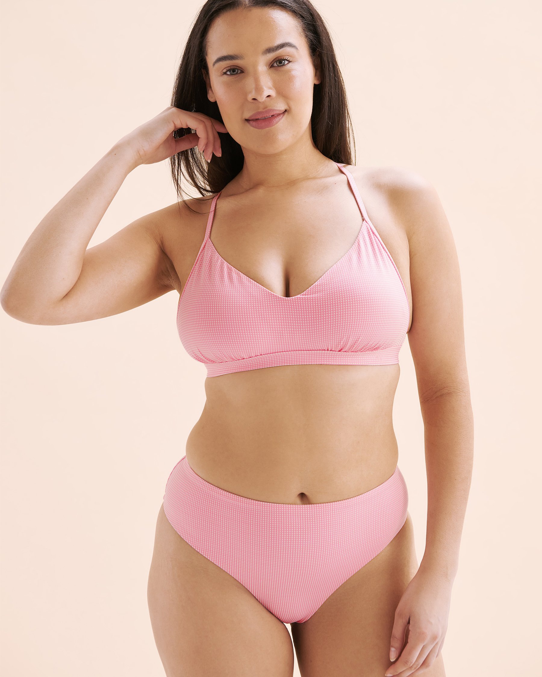EIDON Bas de bikini taille haute Summer Vibes Propel Rose pâle 35277153 - View4