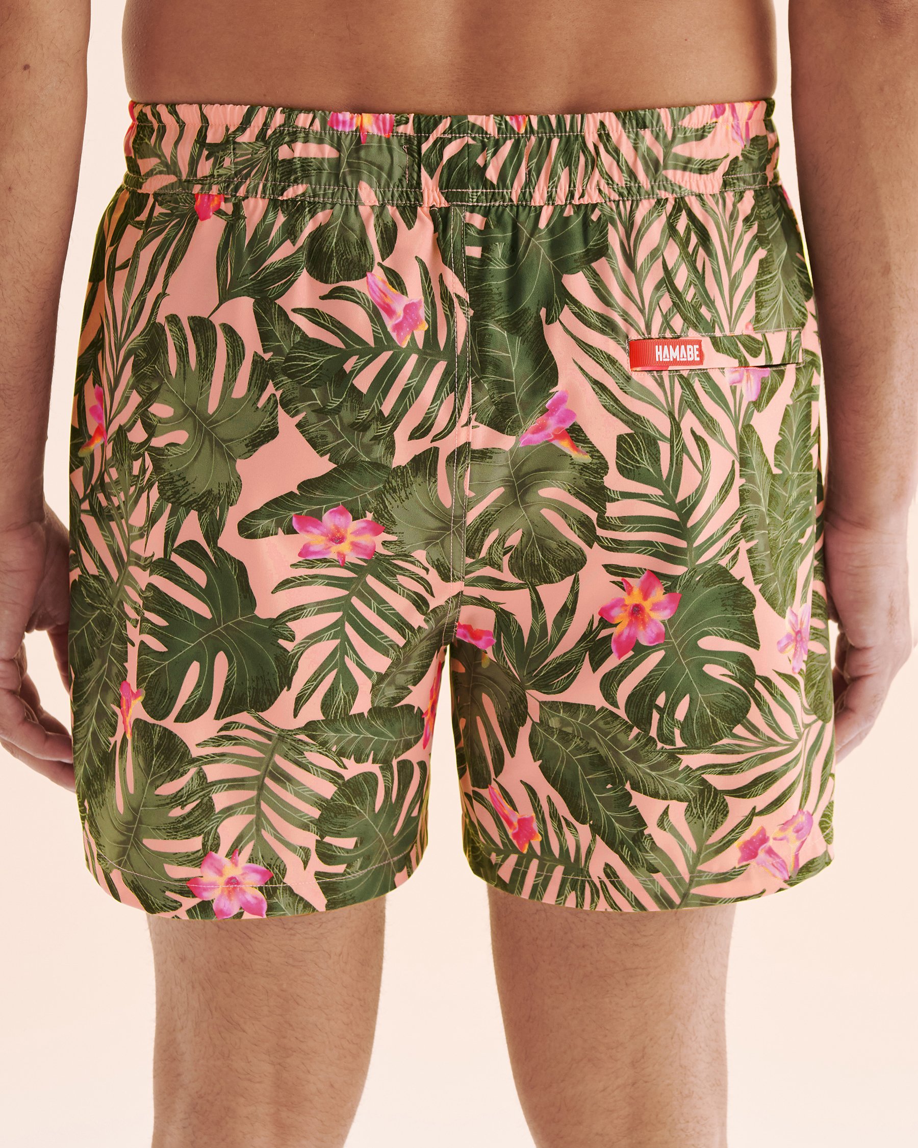 HAMABE Maillot volley avec doublure compressive Rose tropical 03100054 - View2