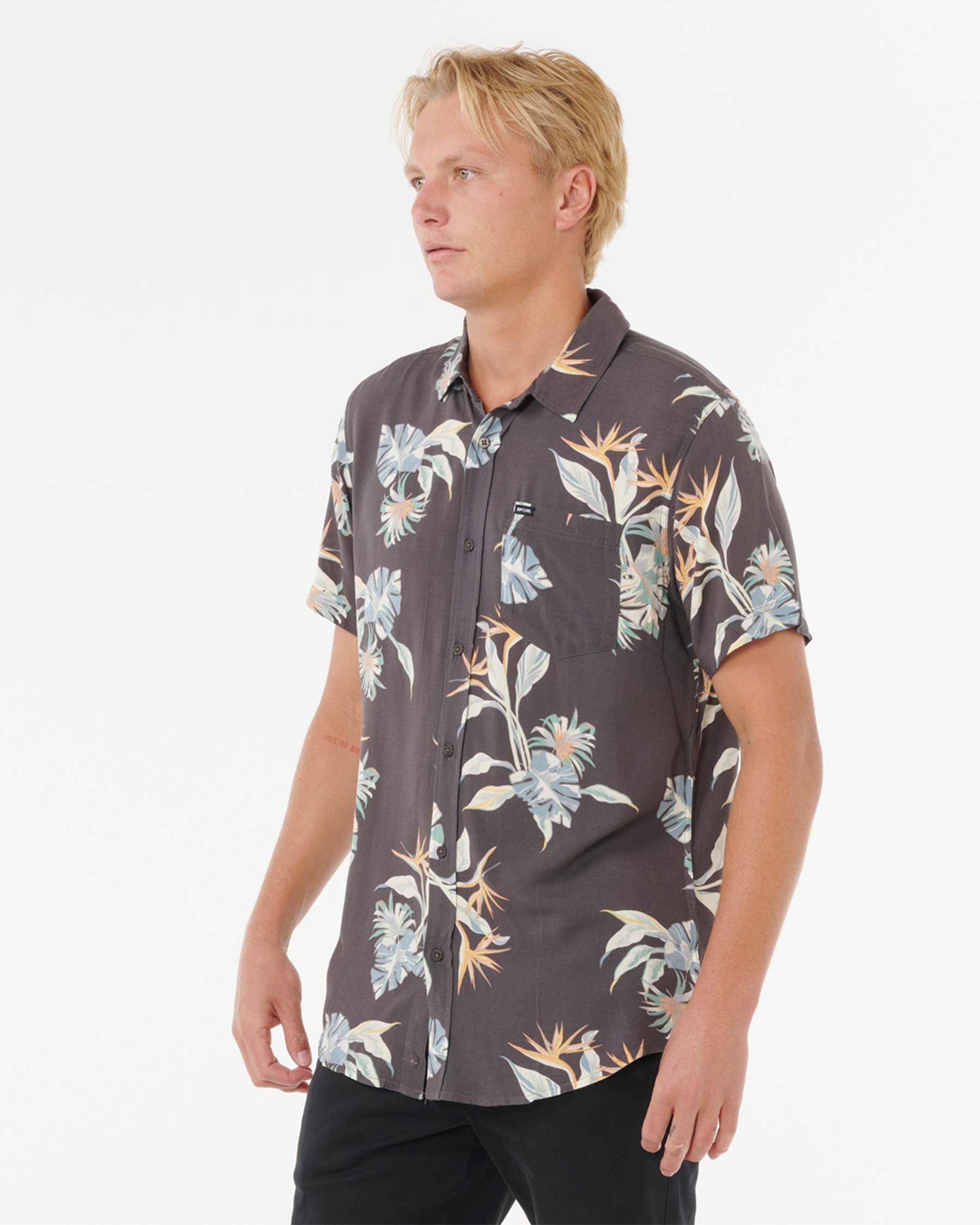 RIP CURL Chemise à manches courtes Fun Times Noir 05HMSH - View2