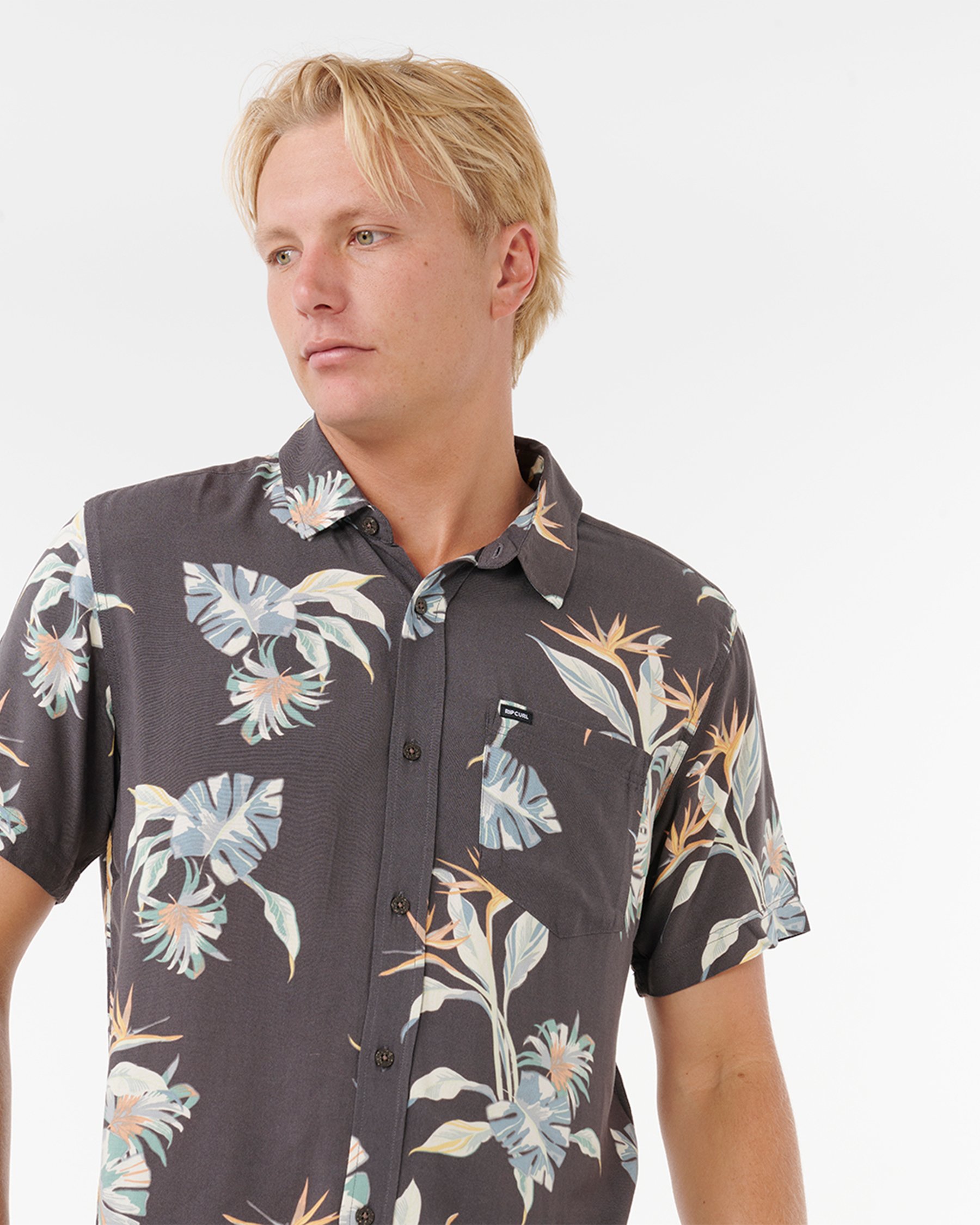 RIP CURL Chemise à manches courtes Fun Times Noir 05HMSH - View5