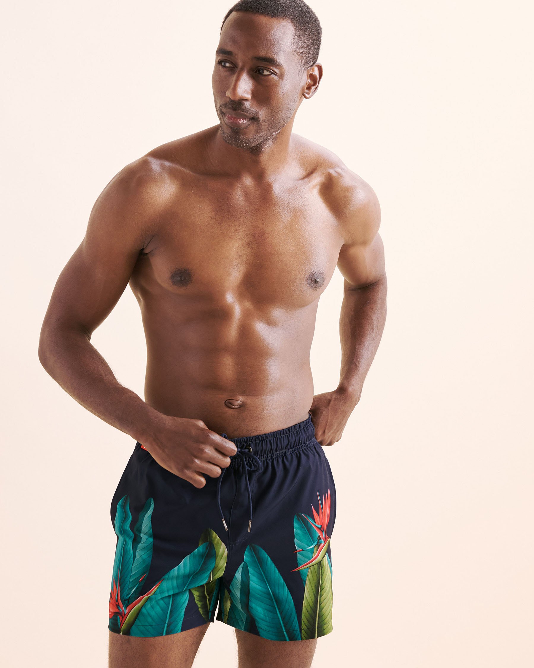 HAMABE Maillot volley à doublure confort Bleu maritime 03100055 - Voir4