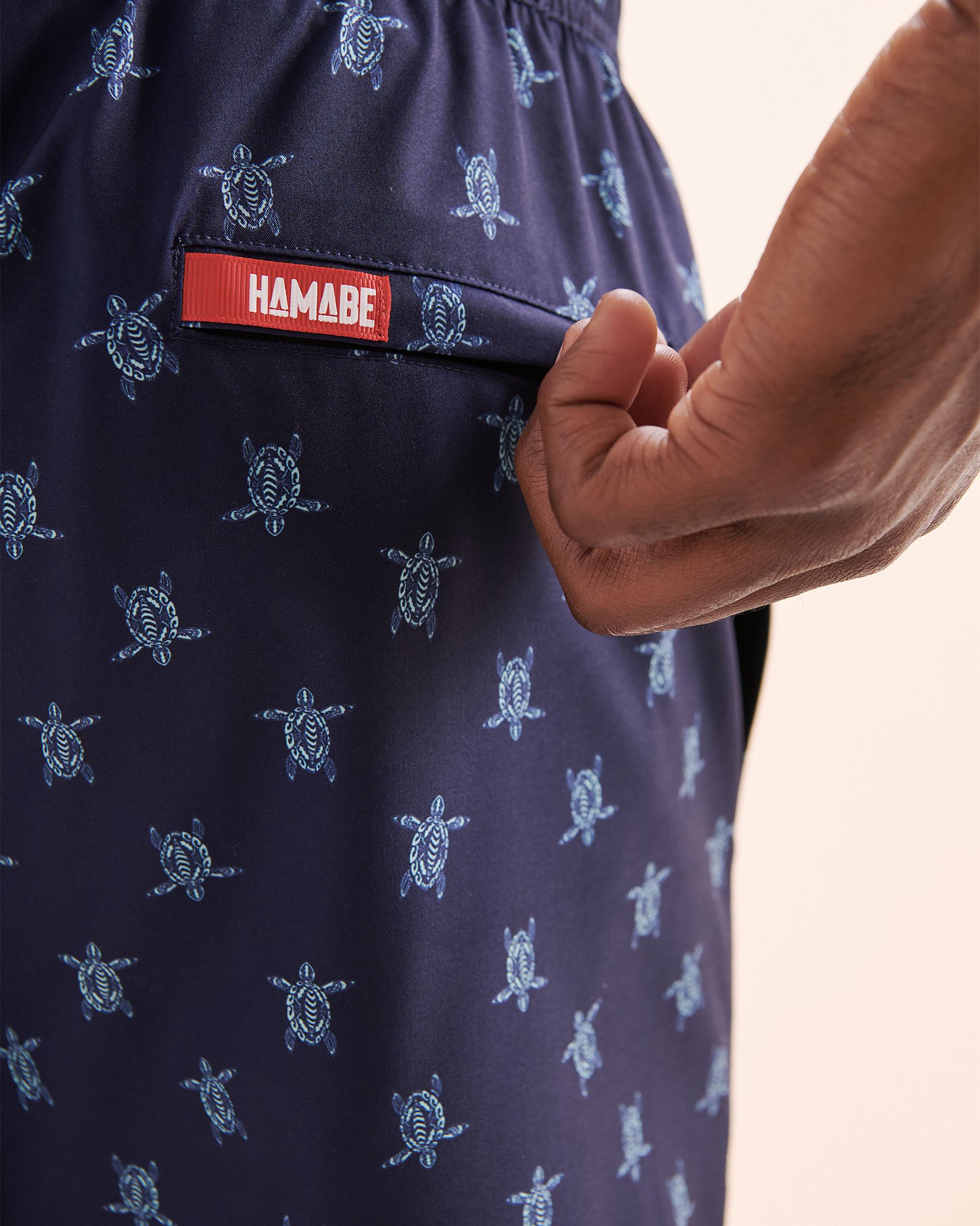 HAMABE Maillot volley à doublure compressive Bleu maritime 03100056 - View4