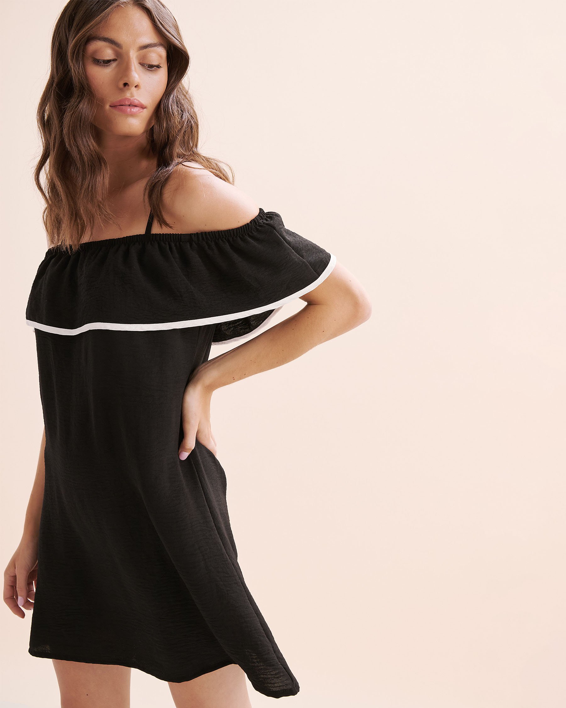COVER ME Melrose Flo Short Dress Black 26022576 - View4