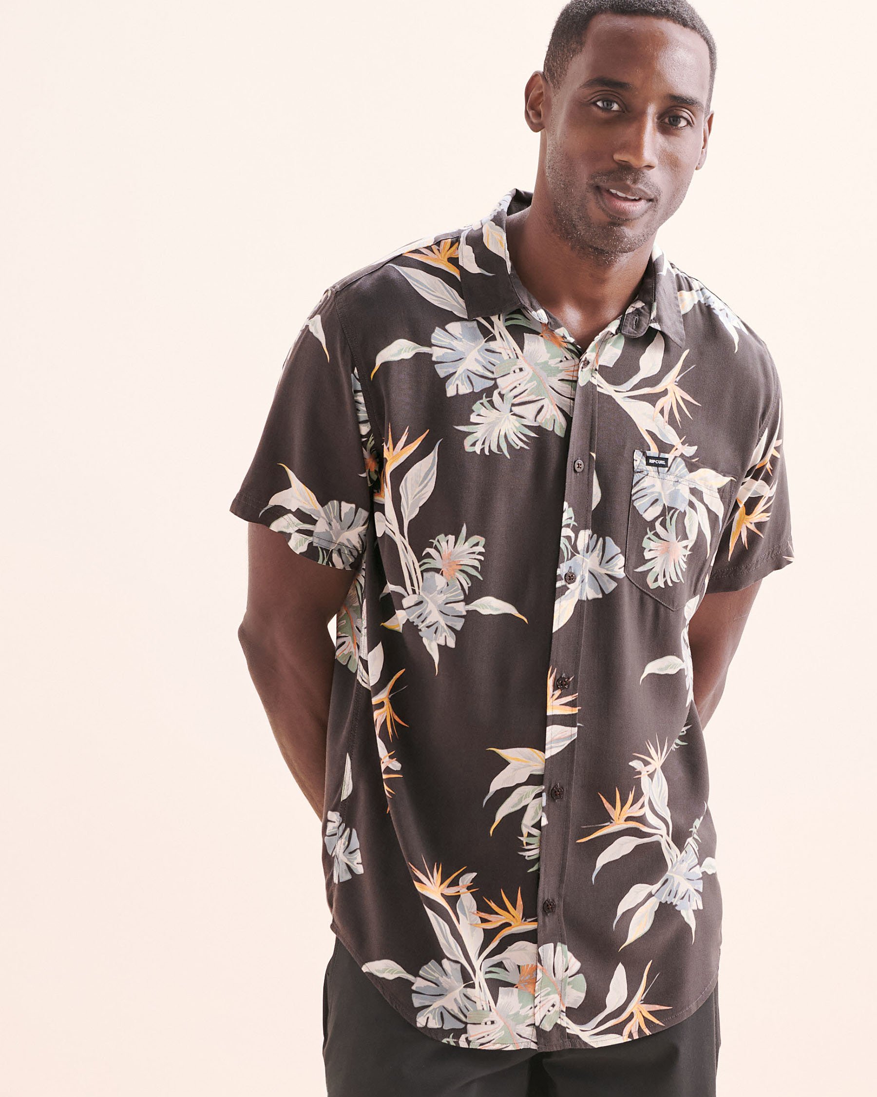 RIP CURL Chemise à manches courtes Fun Times Noir 05HMSH - View1