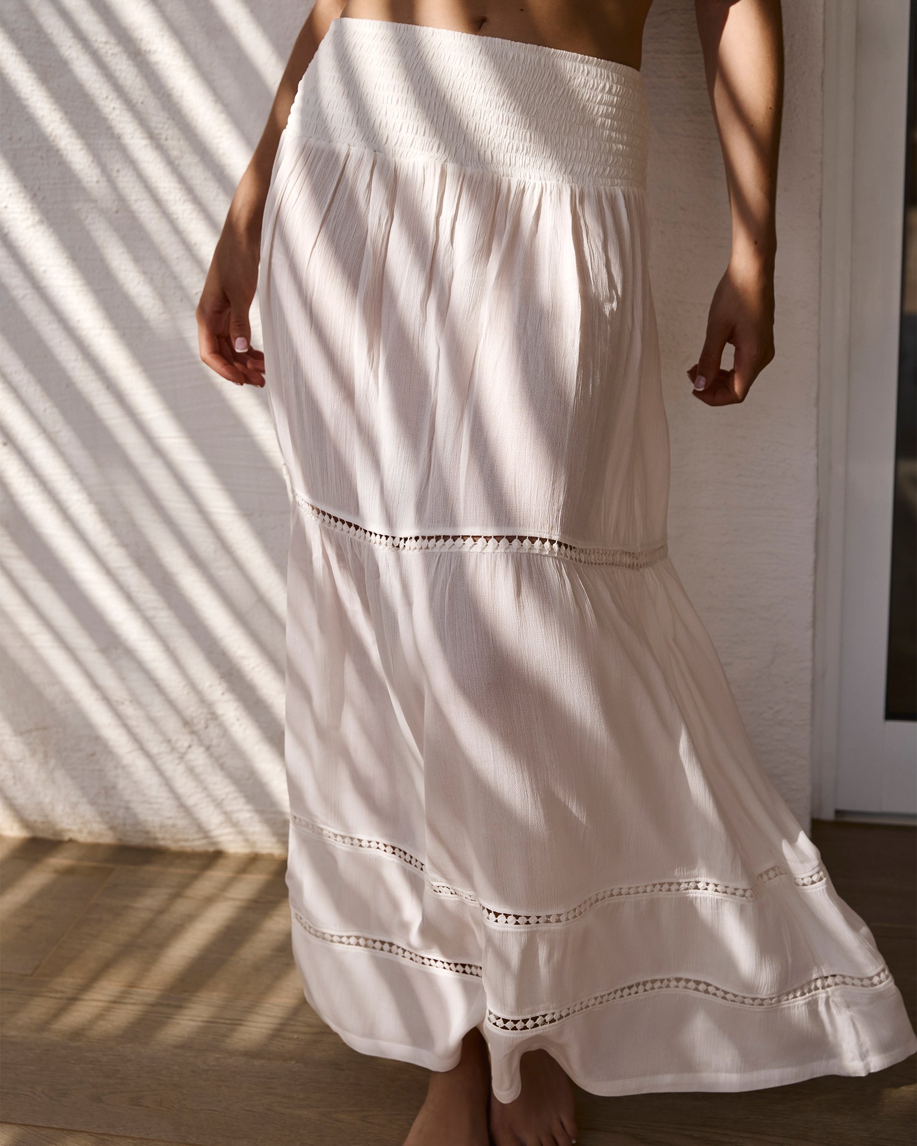 OFF THE BEACH Jupe longue Blanc 02200092 - View2