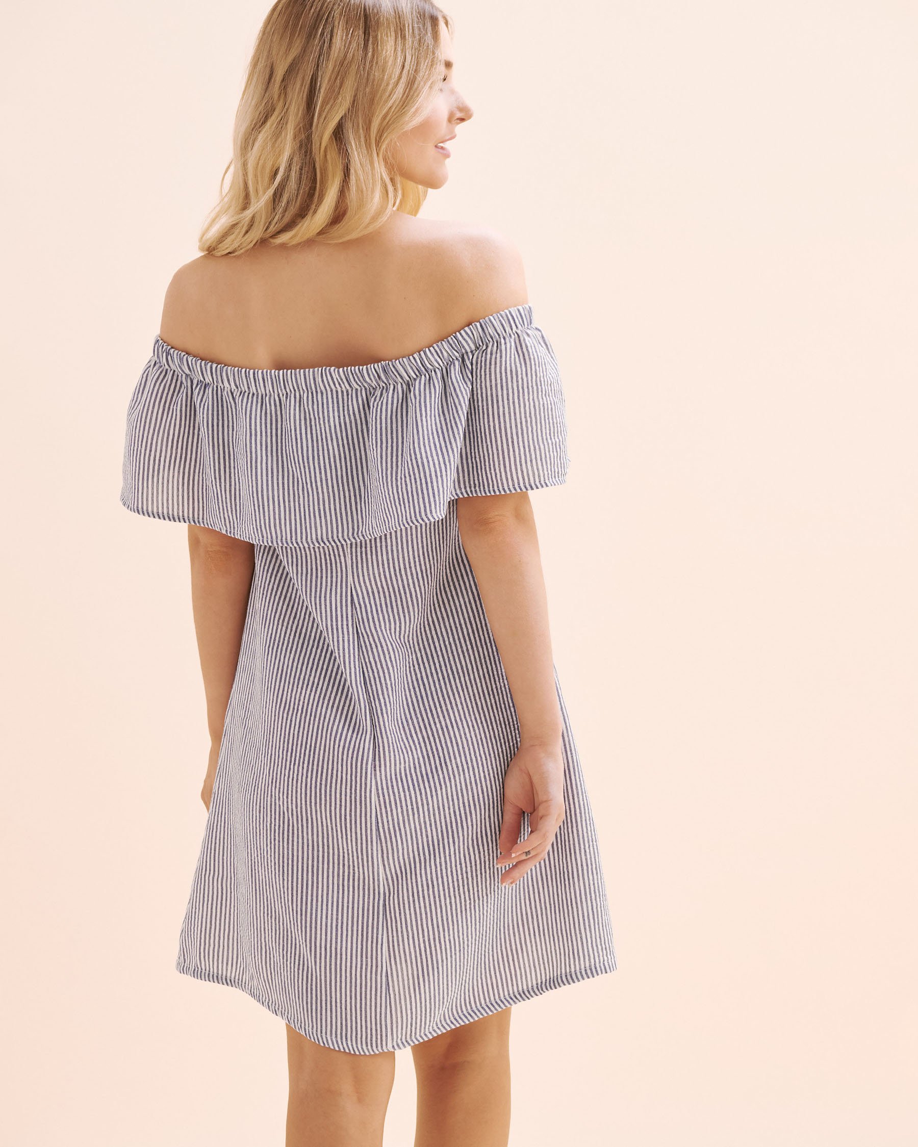 COVER ME Sirona Linen Short Dress Stripes 26025775 - View2