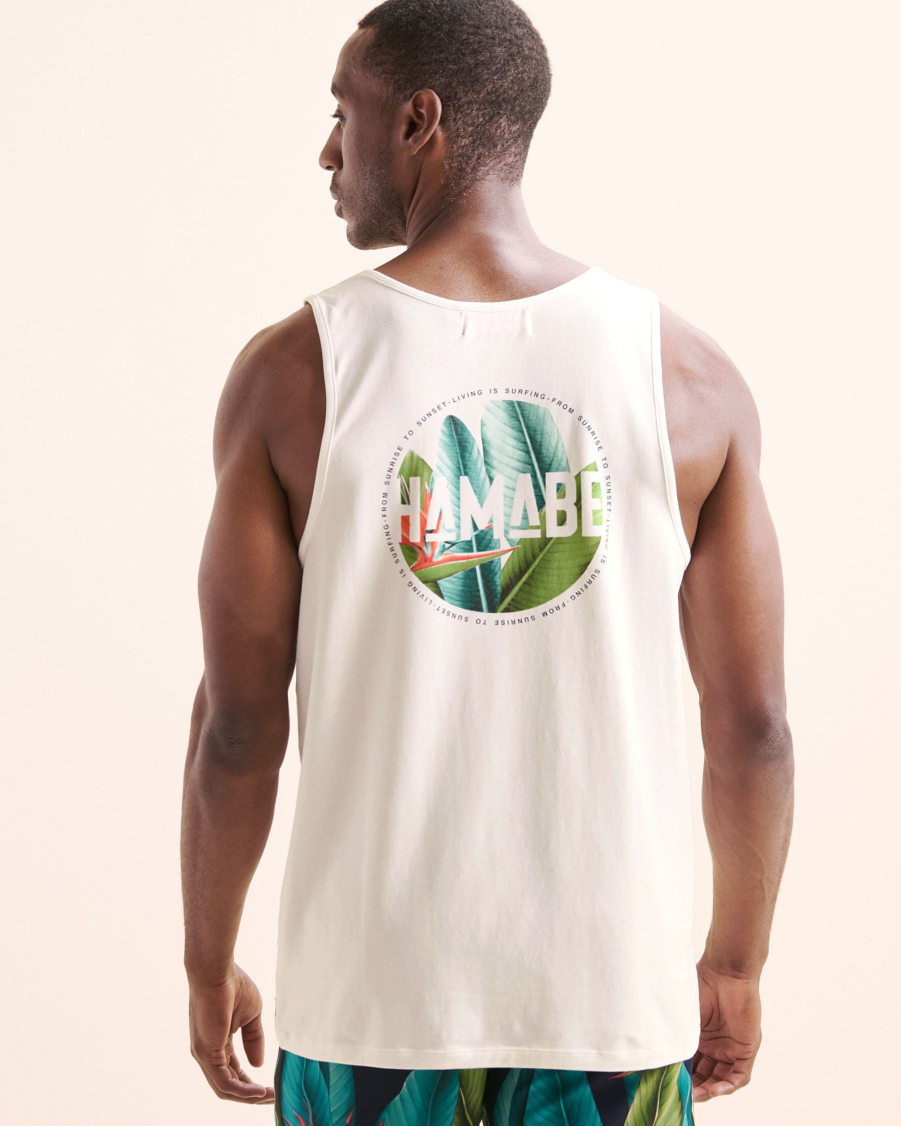 HAMABE Tank Top White 04100036 - View2