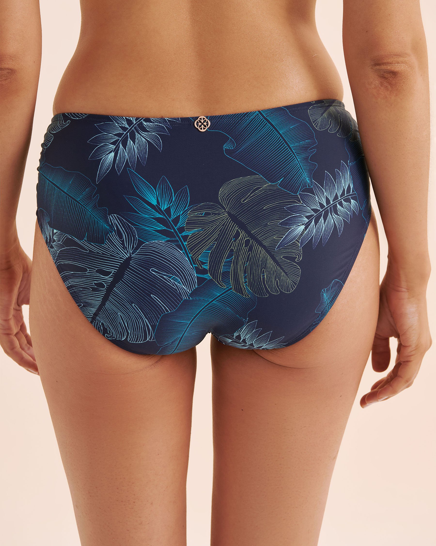 TURQUOISE COUTURE Mid Rise Bikini Bottom Navy Blue 01300465 - View5