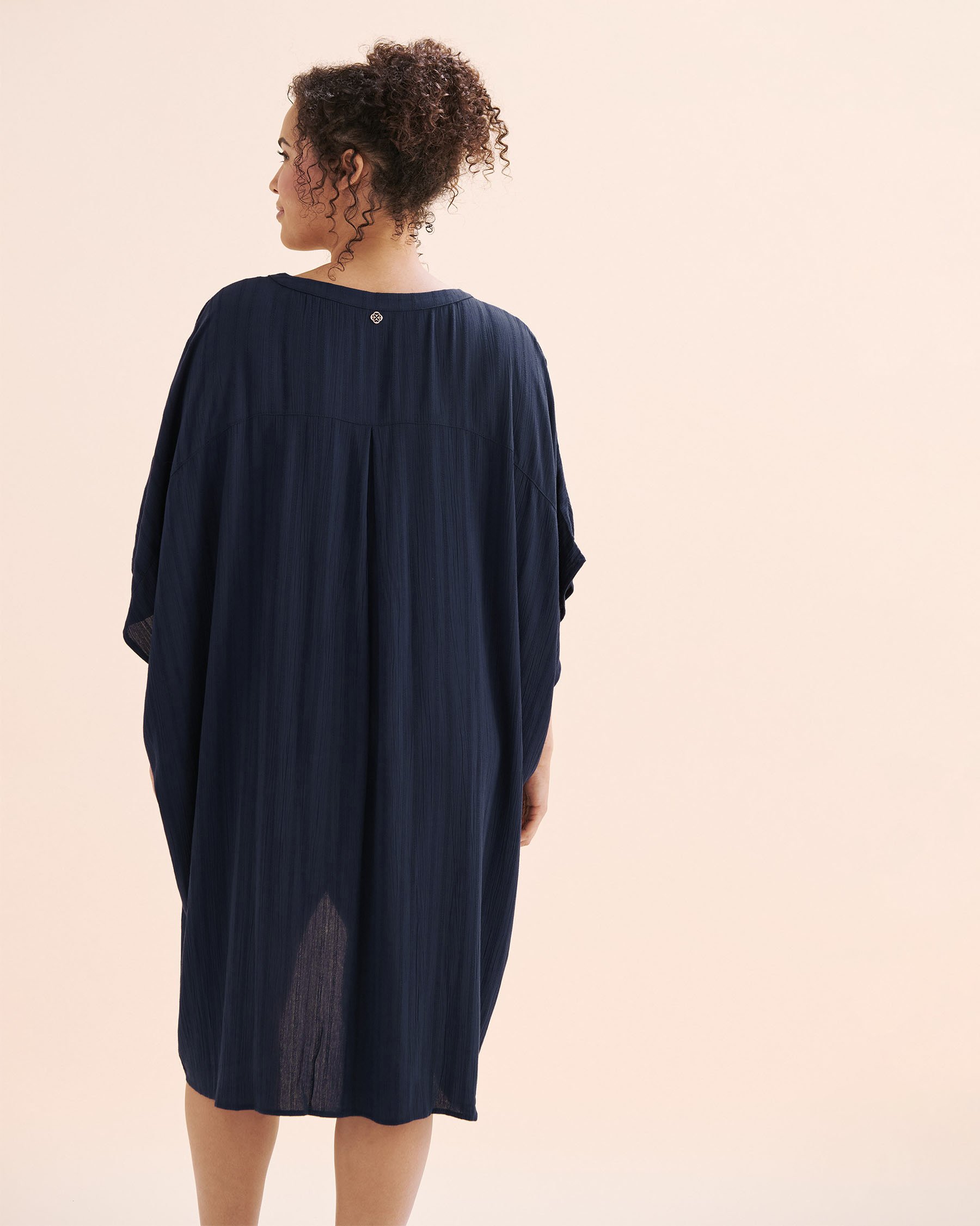 TURQUOISE COUTURE Caftan à rayures Bleu marin 02400053 - Voir6