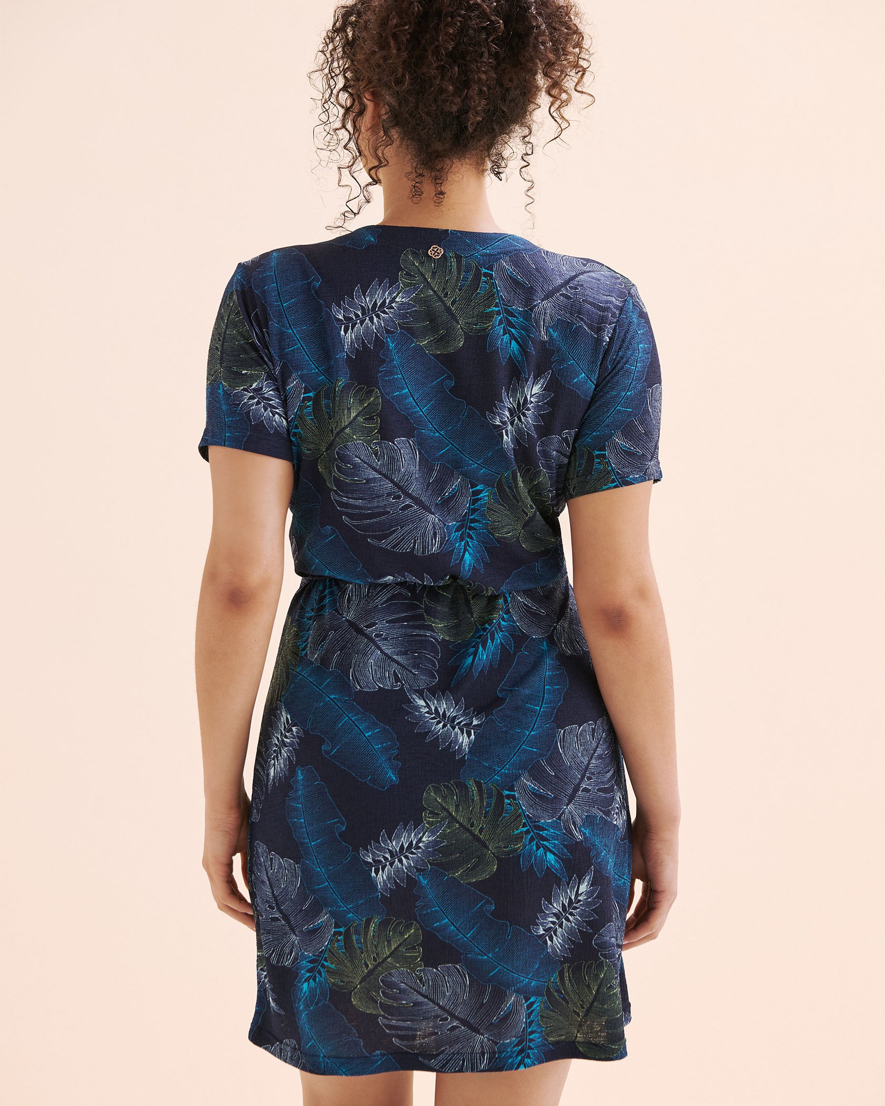 TURQUOISE COUTURE Robe portefeuille Bleu marin 02300167 - View6