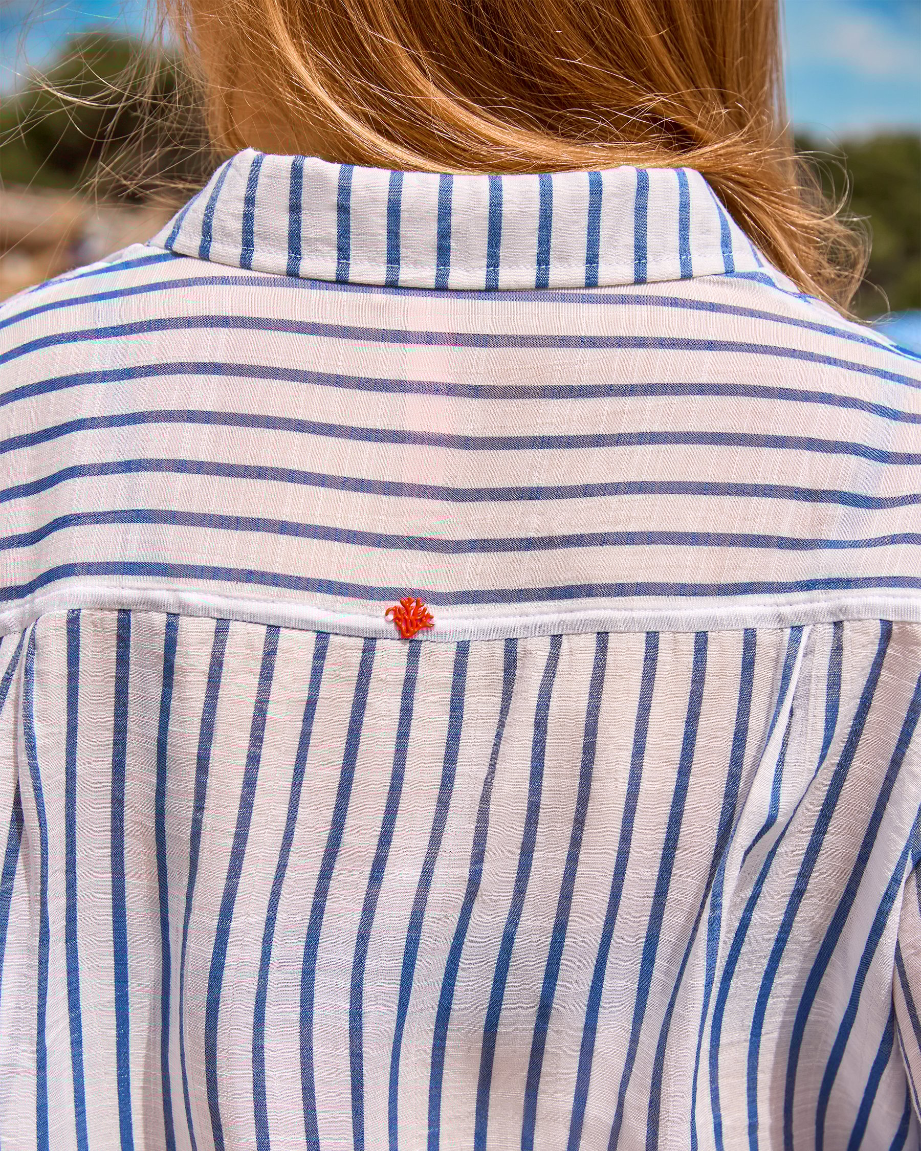 COSTA DEL REY Chemise voile à rayures Rayures bleus 02100043 - View3