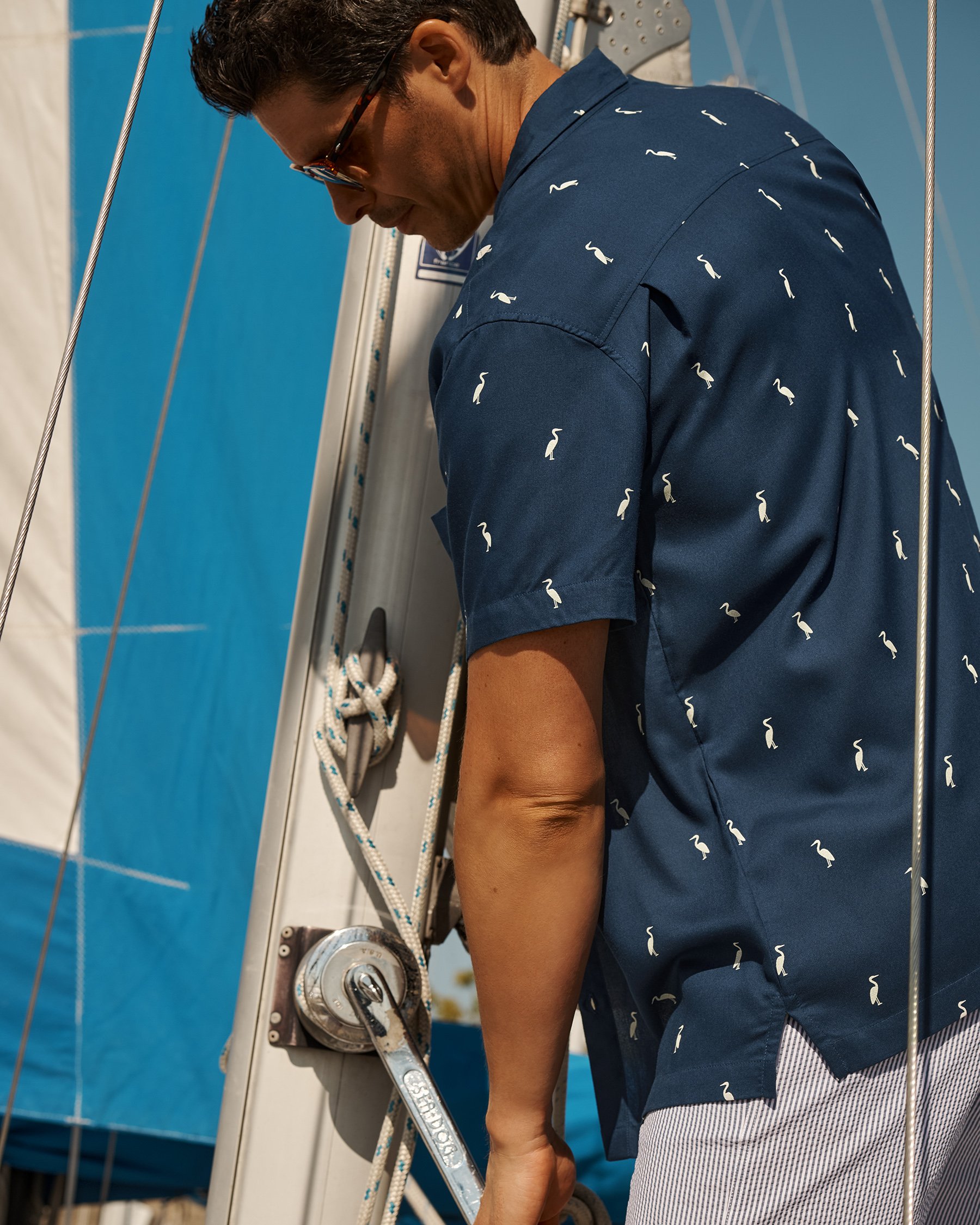 SHORELINE SEVEN Short Sleeves Shirt Poseidon blue 04100037 - View2