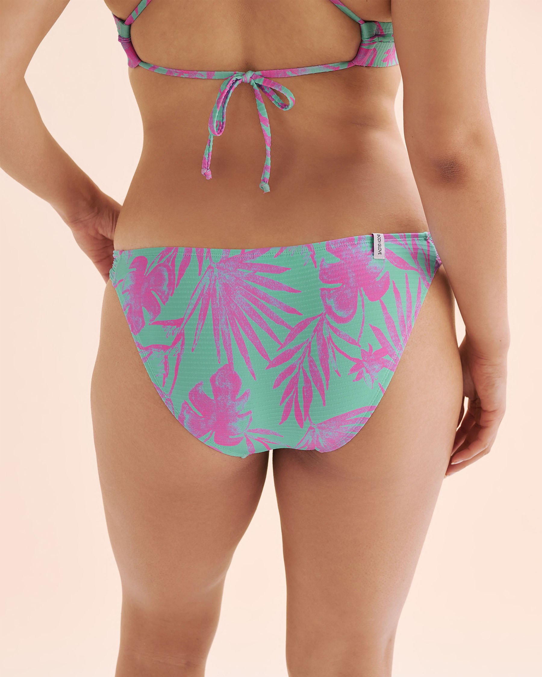 BODY GLOVE Azores Surf Rider Shirred Bikini Bottom Green and purple 39674141 - View2