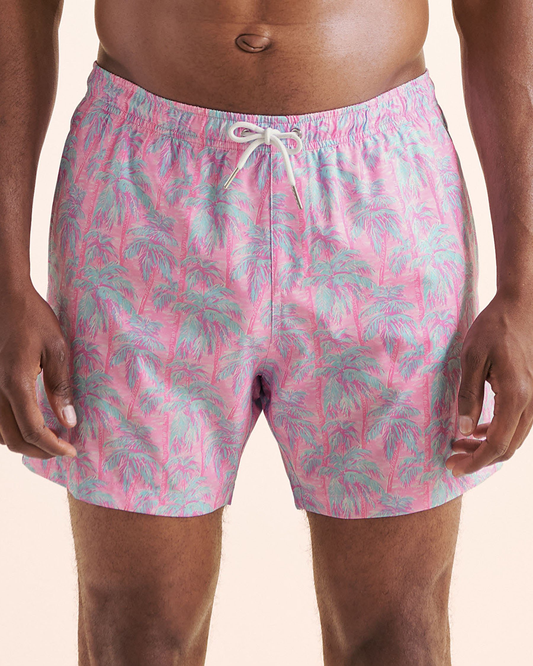 BERMIES Maillot classique palmiers avec doublure de compression Rose PKPLMTRE-CLA BERMIES Maillot classique palmiers avec doublure de compression Rose PKPLMTRE-CLA - View1