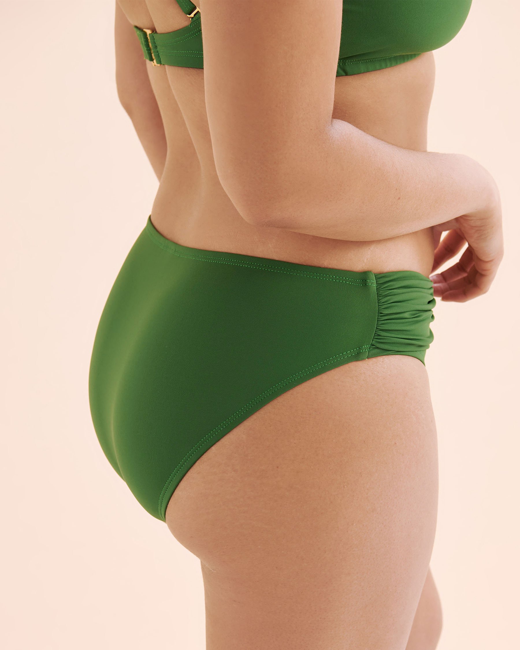 BLEU ROD BEATTIE Do It Sexy Draped Hipster Bikini Bottom Green RBDS26570 - View3