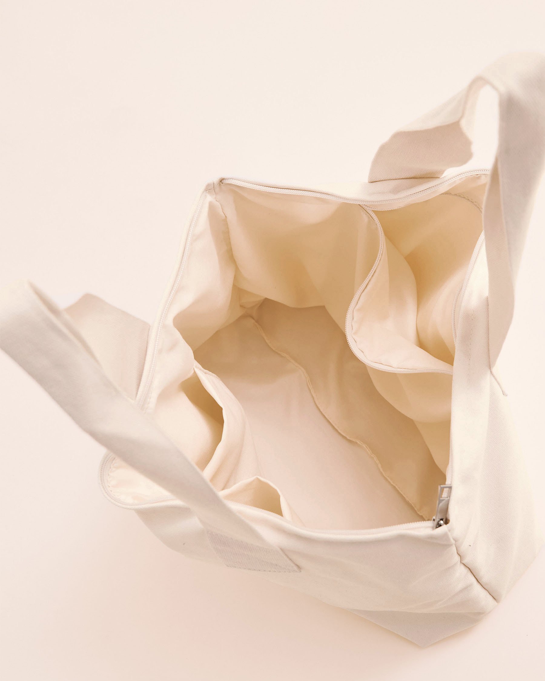 OFF THE BEACH Canvas Tote Bag Beige 02500013 - View2