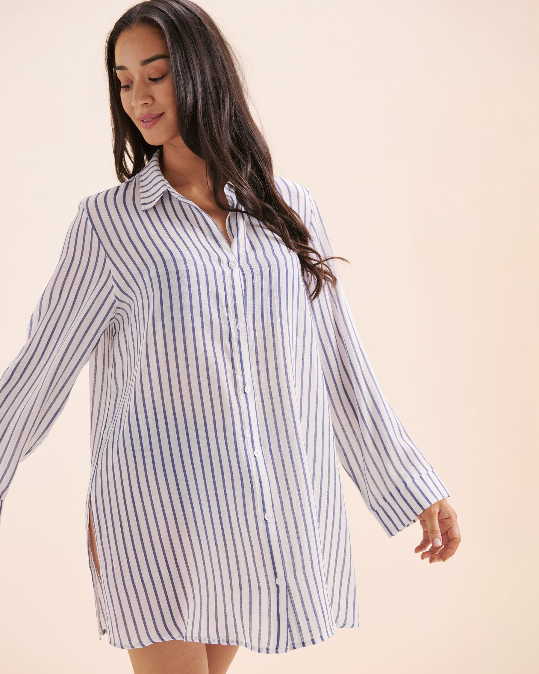 COSTA DEL REY Chemise voile à rayures Rayures bleus 02100043 - View10