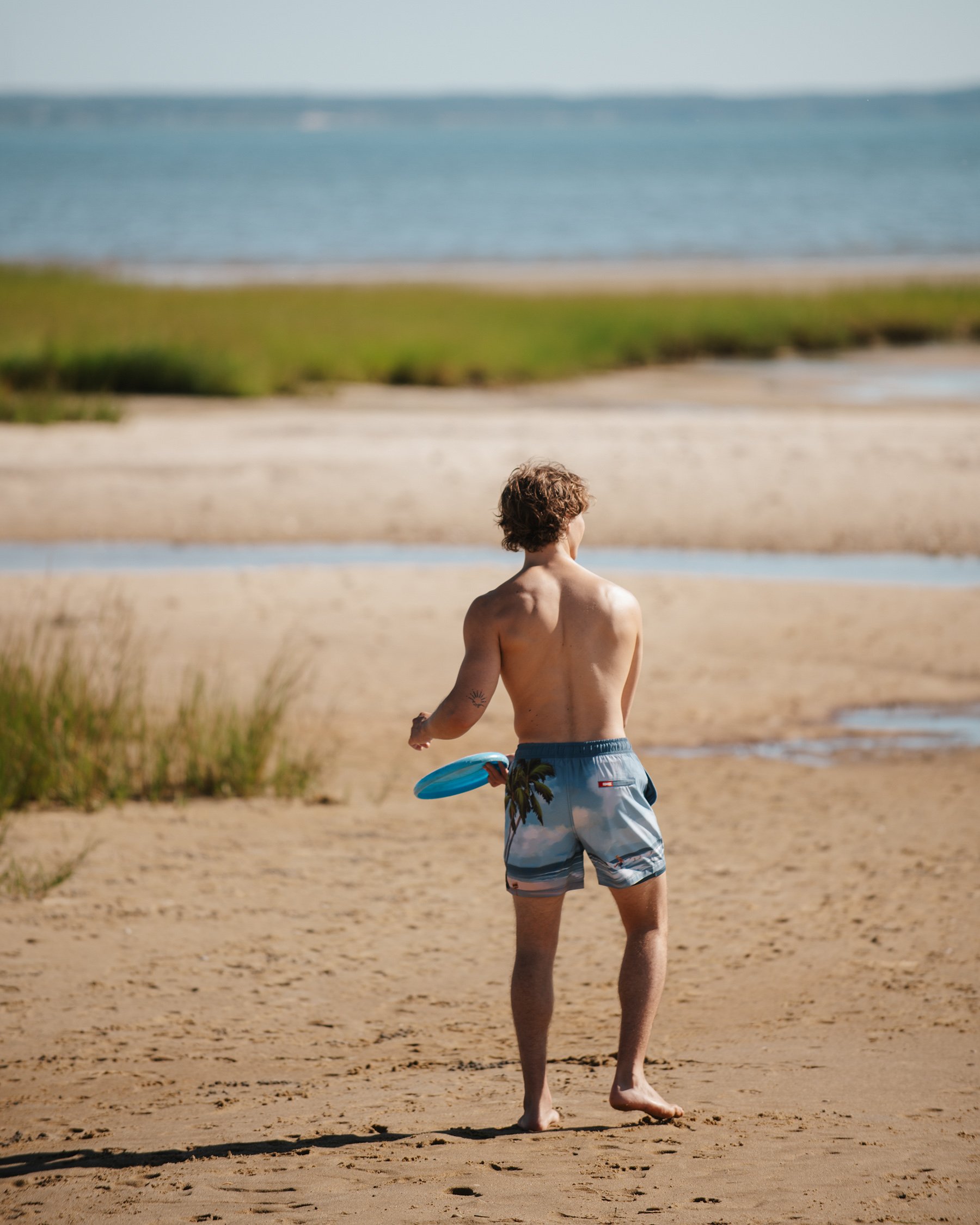 HAMABE Maillot volley avec doublure de compression Bleu 03100060 - View2