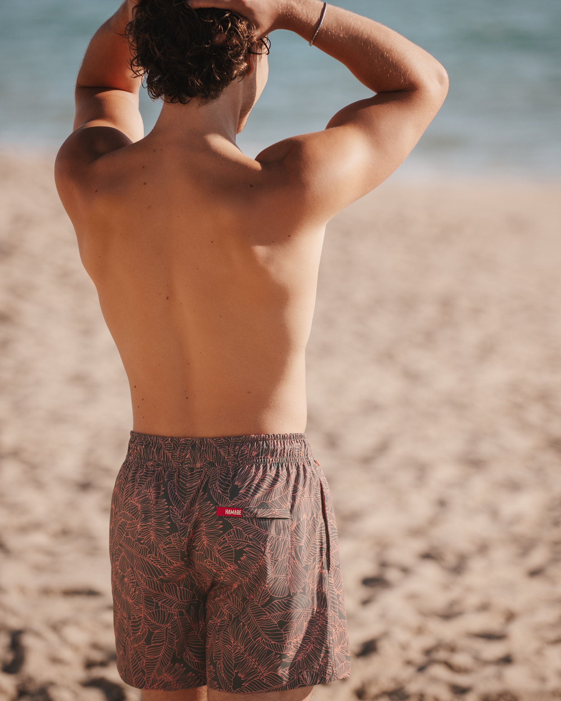 HAMABE Maillot volley avec doublure de compression Gris 03100060 - View2