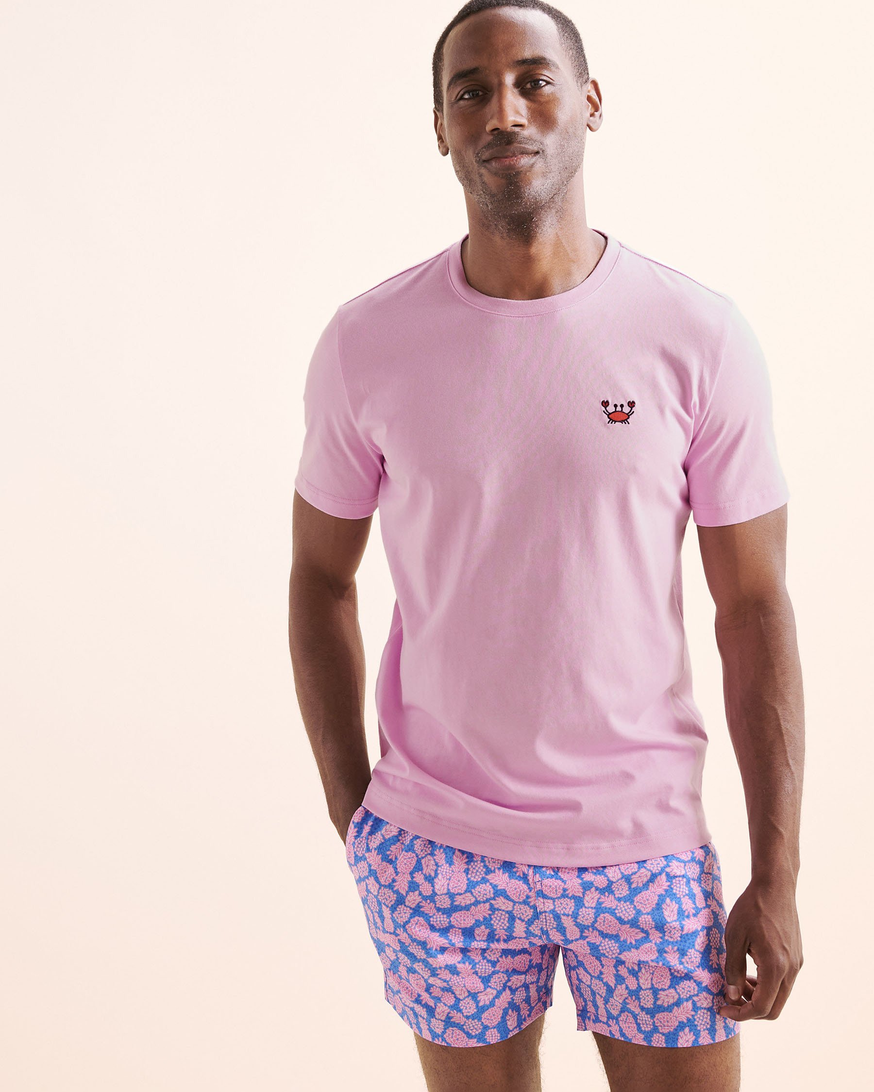 BERMIES Crab T-shirt Pink PKCRAB-TSH - View1