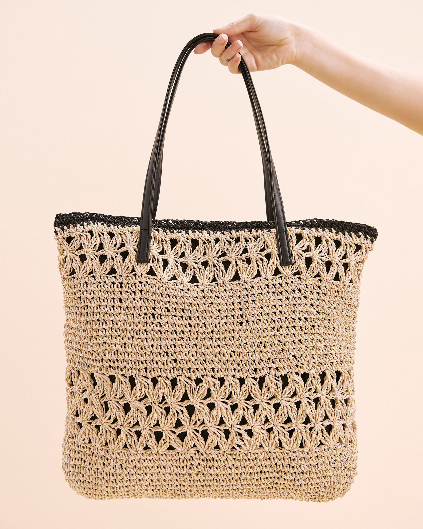 SARAJANE Sac de plage en crochet Beige 25SJ3636 - View1