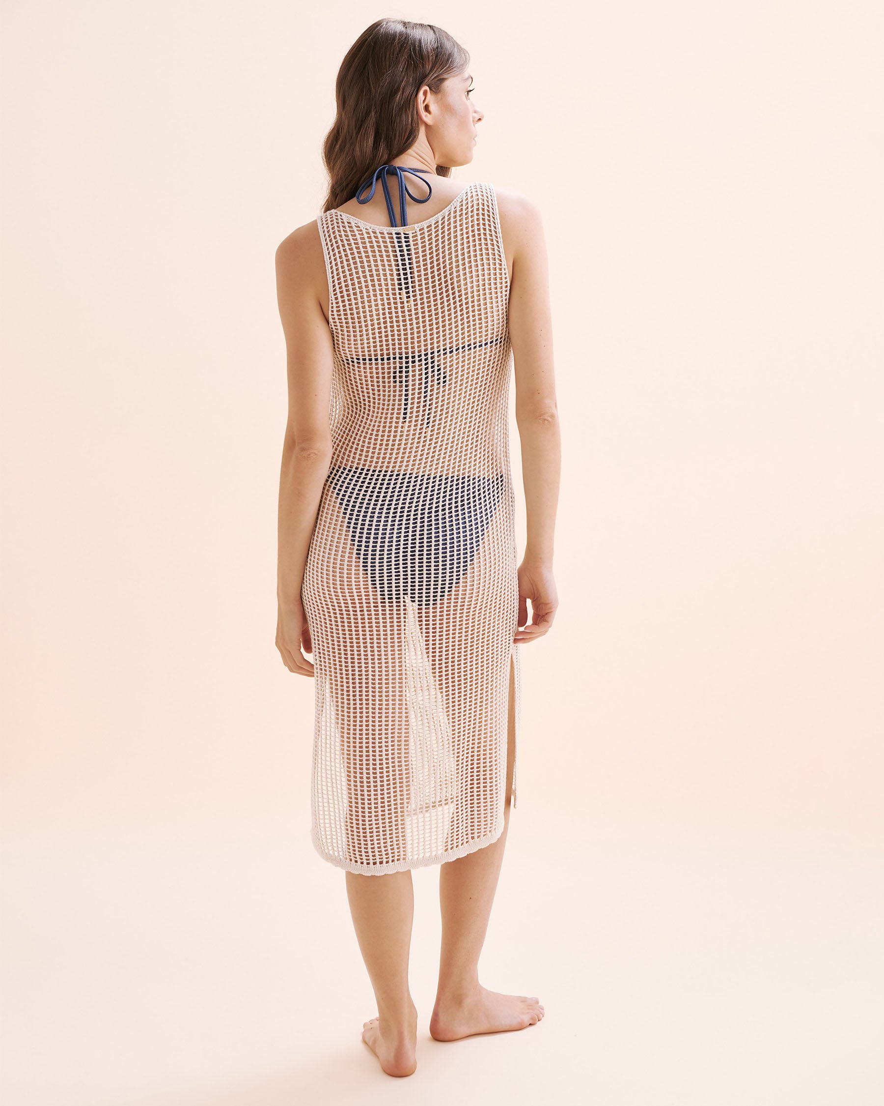 SANTEMARE Crochet Dress Beige 02300169 - View2