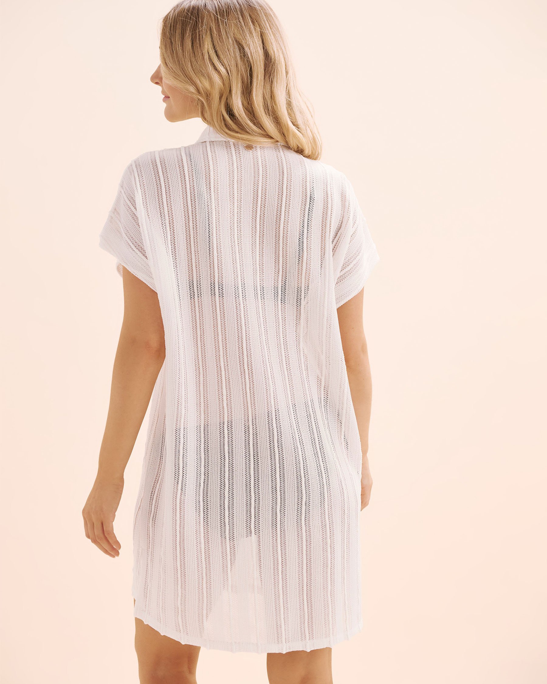 OFF THE BEACH Chemise à manches courtes en crochet Blanc 02100039 - View6