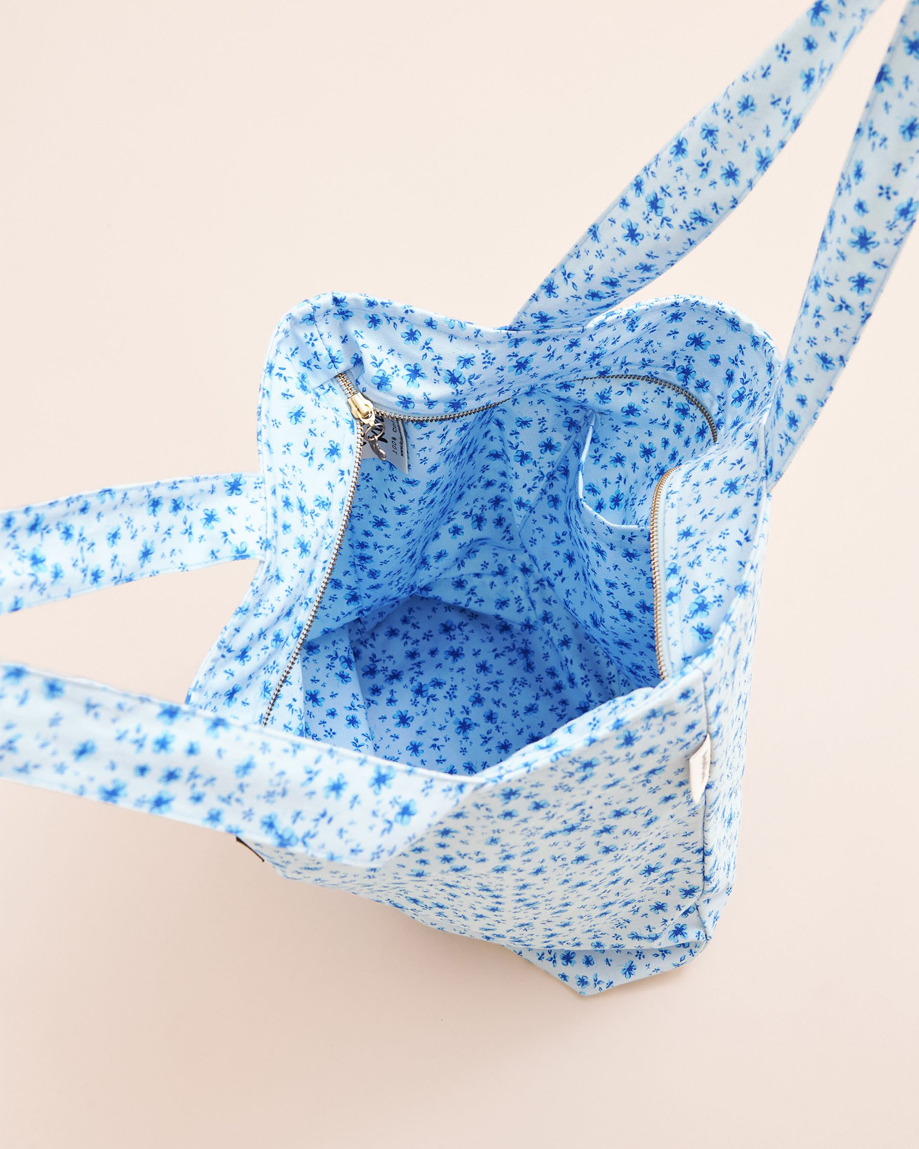 KULANI KINIS Dream Flower Tote Bag Floral Blue TOTE101DRFL - View4