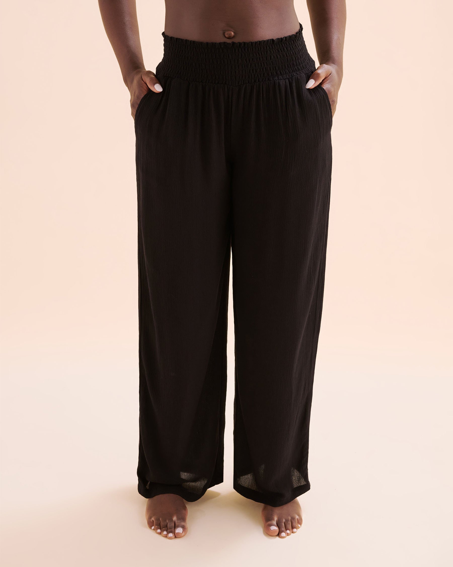 TROPIK Pantalon en gaze Noir 02200101 - View1