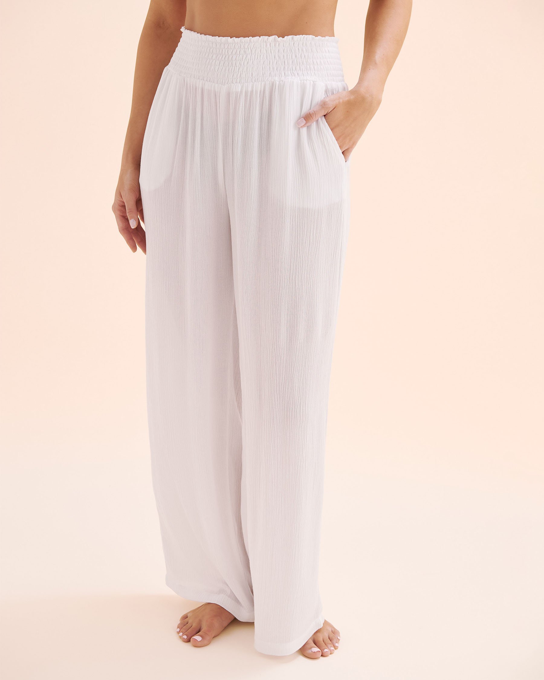 TROPIK Pantalon en gaze Blanc 02200101 - View1