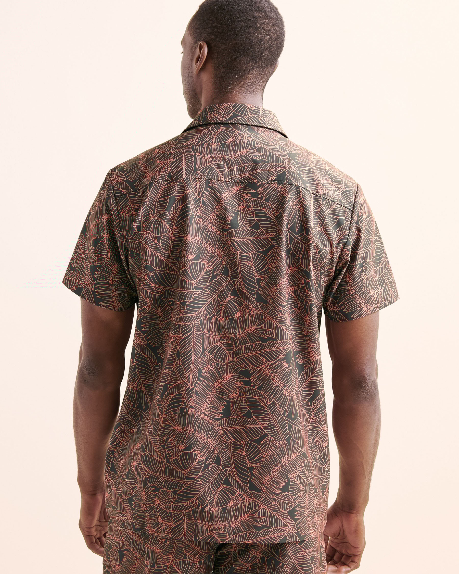 HAMABE Short Sleeve Shirt Grey 04100040 - View2