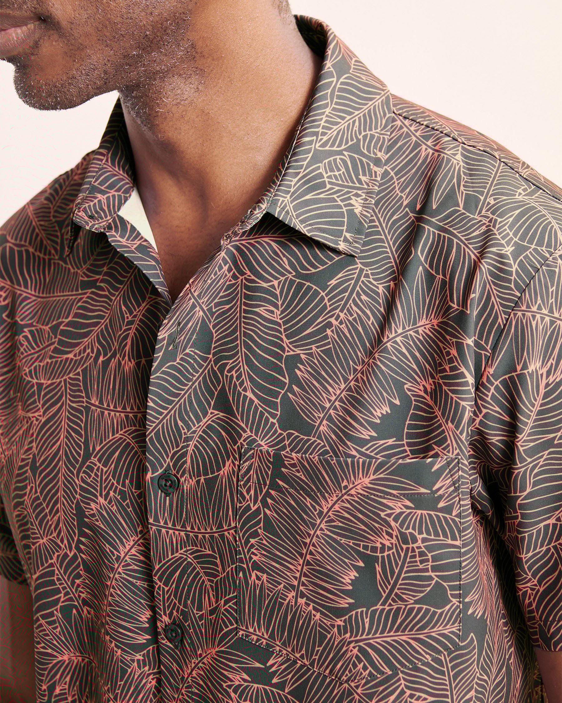 HAMABE Short Sleeve Shirt Grey 04100040 - View3