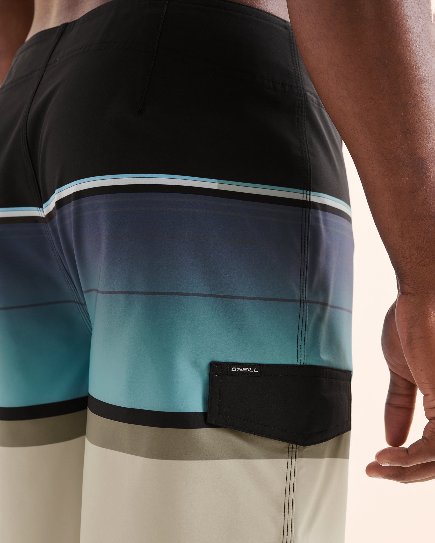 O'NEILL Lennox Stripe 21 Boardshort Swimsuit Black , white, blue SP5106012 - View3