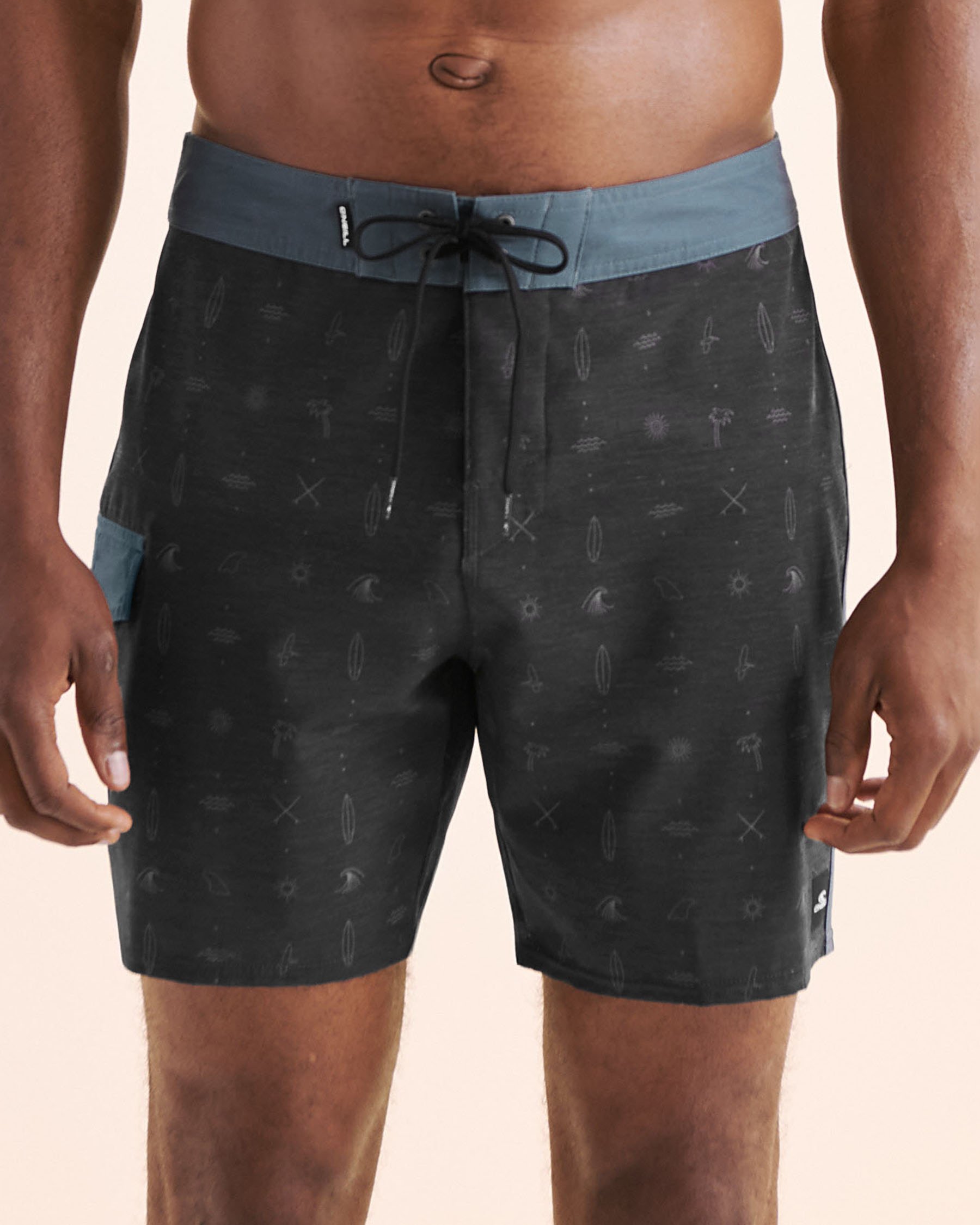 O'NEILL Lineup 17 Boardshort Swimsuit Black and blue SU5106006 - View1