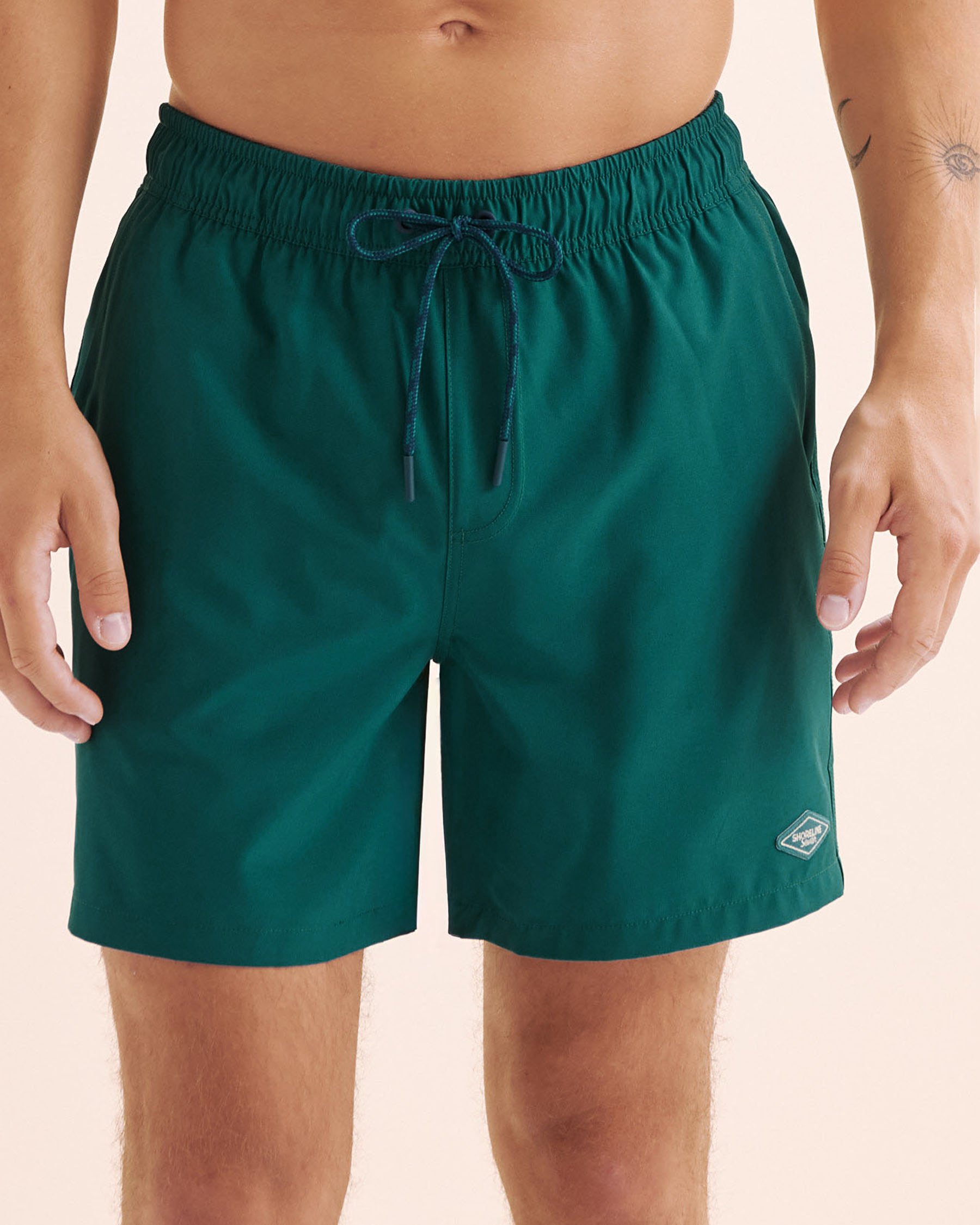 SHORELINE SEVEN Long Liner Volley Swimsuit Green 03100058 - View4