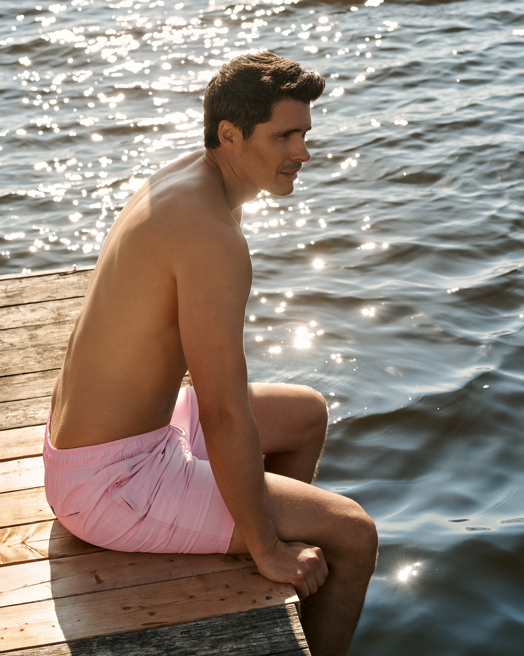 SHORELINE SEVEN Maillot volley avec doublure de compression Rose orchidée 03100058 - View1